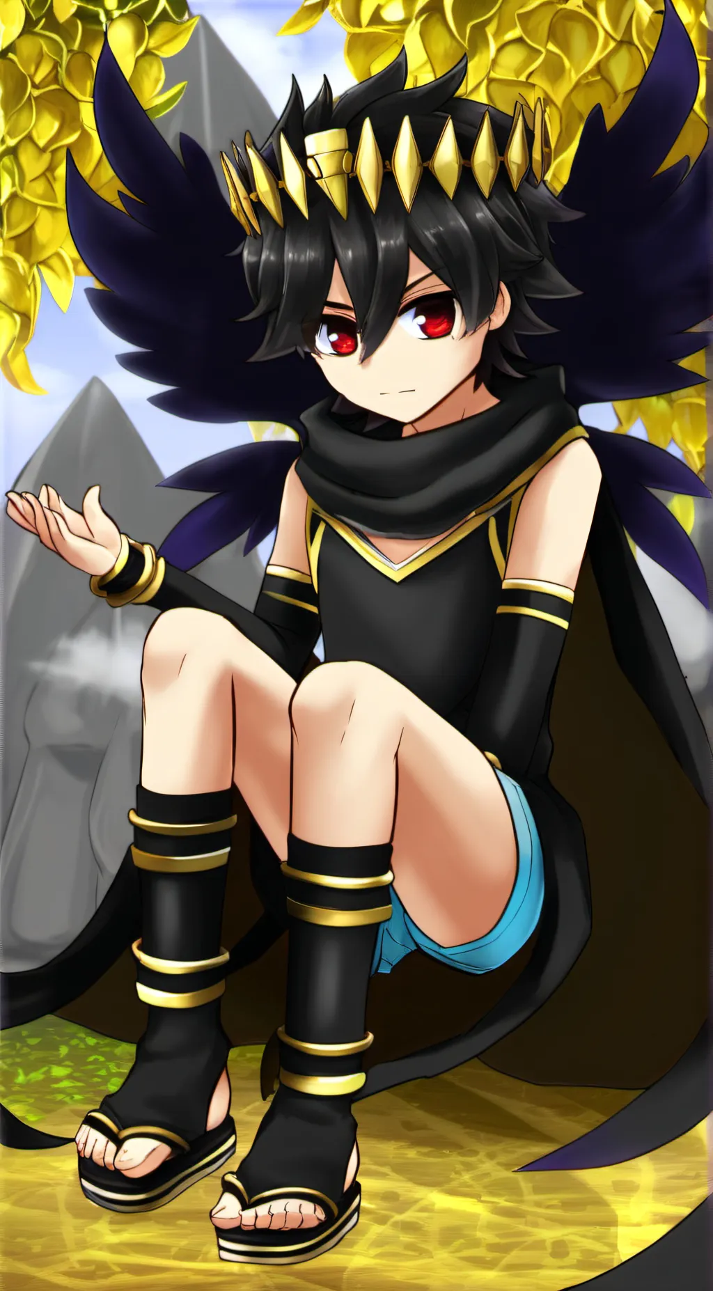 ai character: Dark Pit background