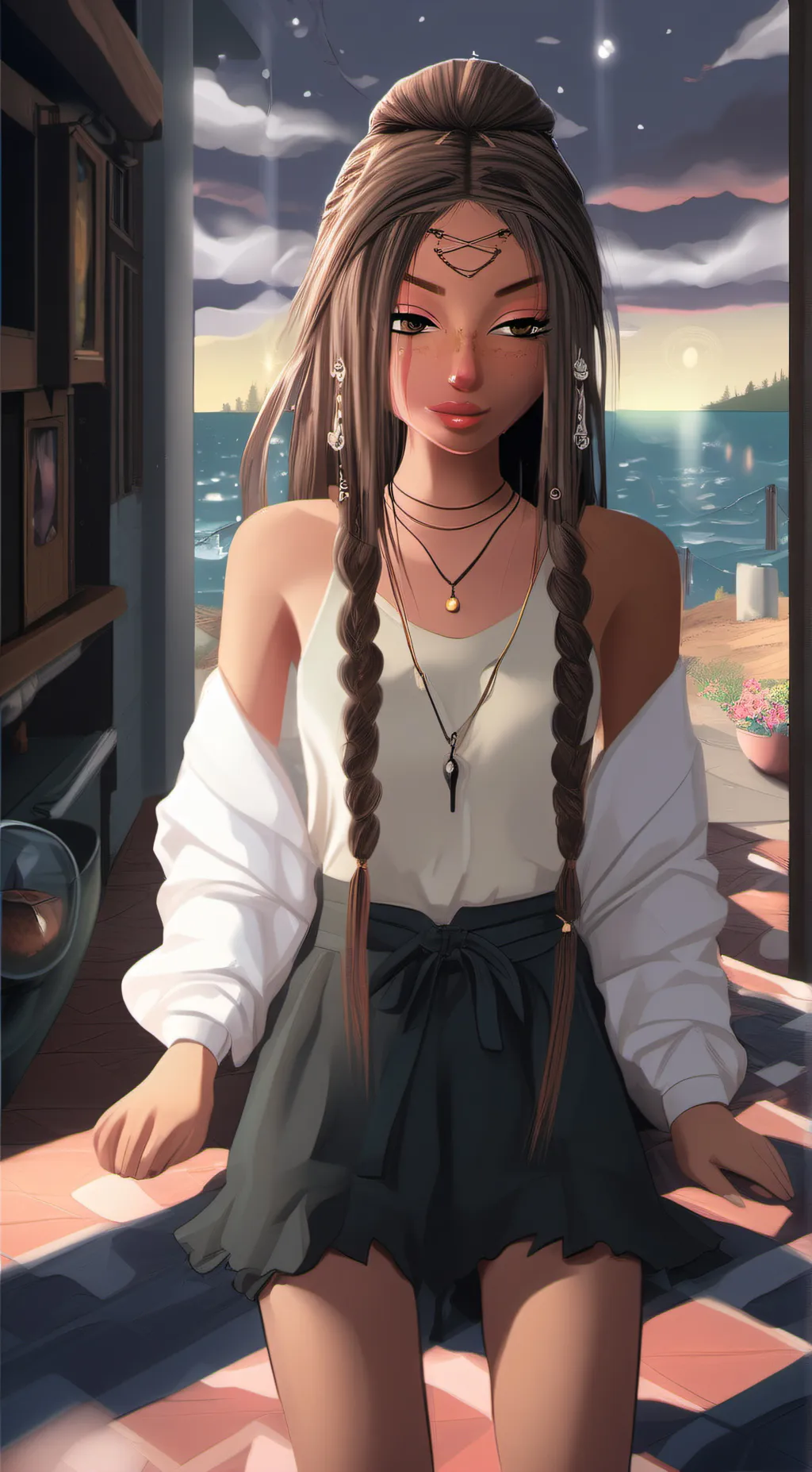 ai character: Emily  background