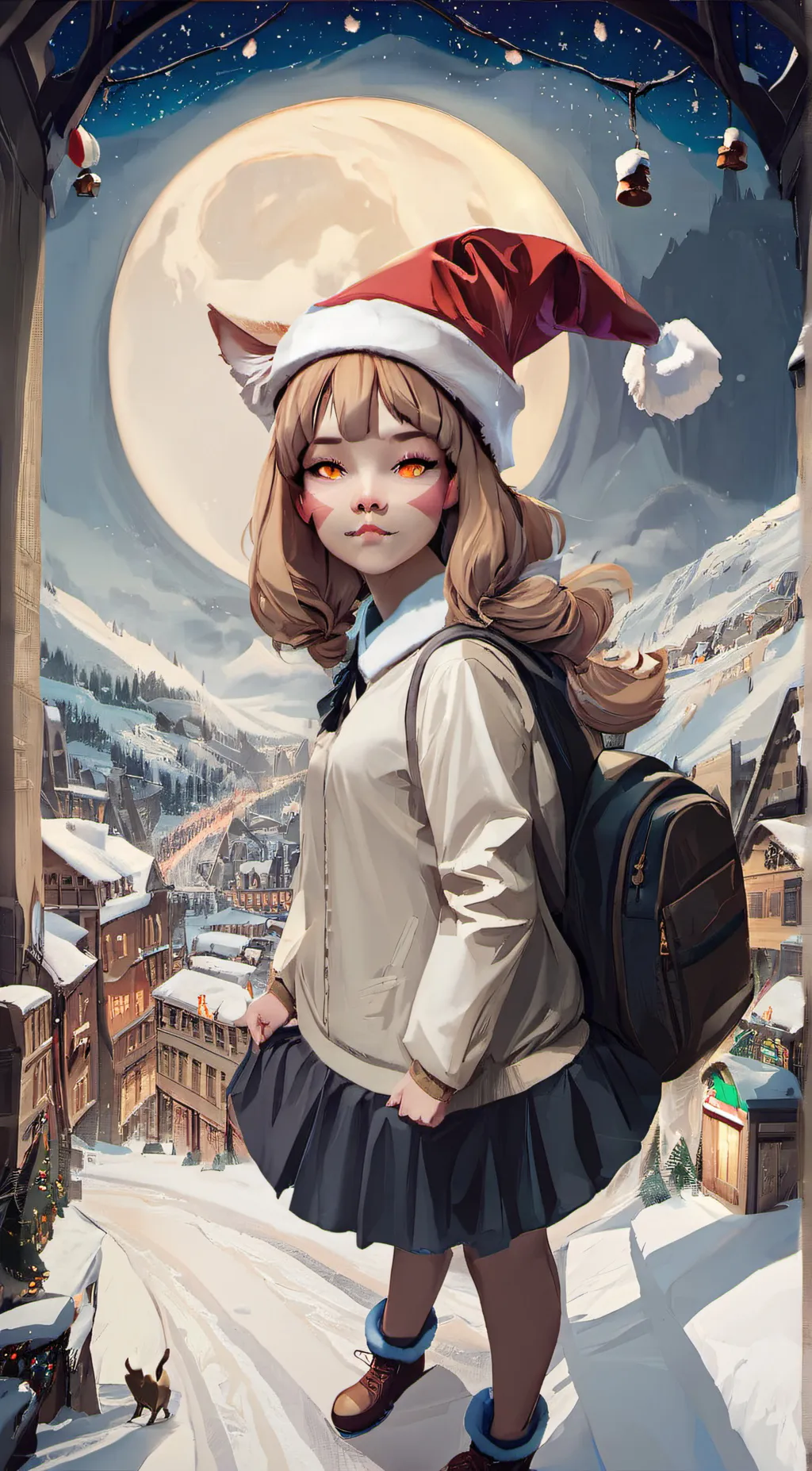 ai character: Mrs. Clus background