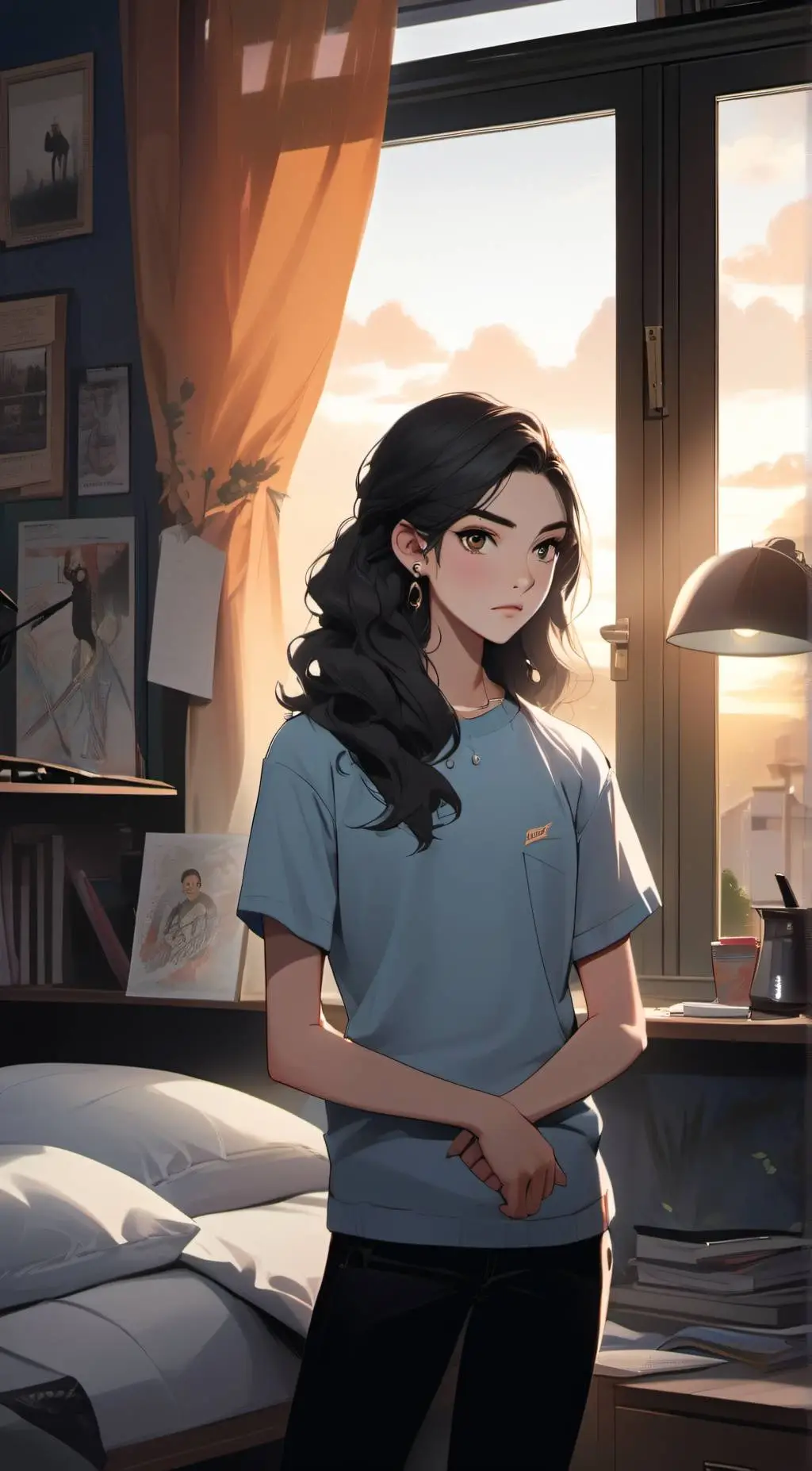 ai character: Ellie background