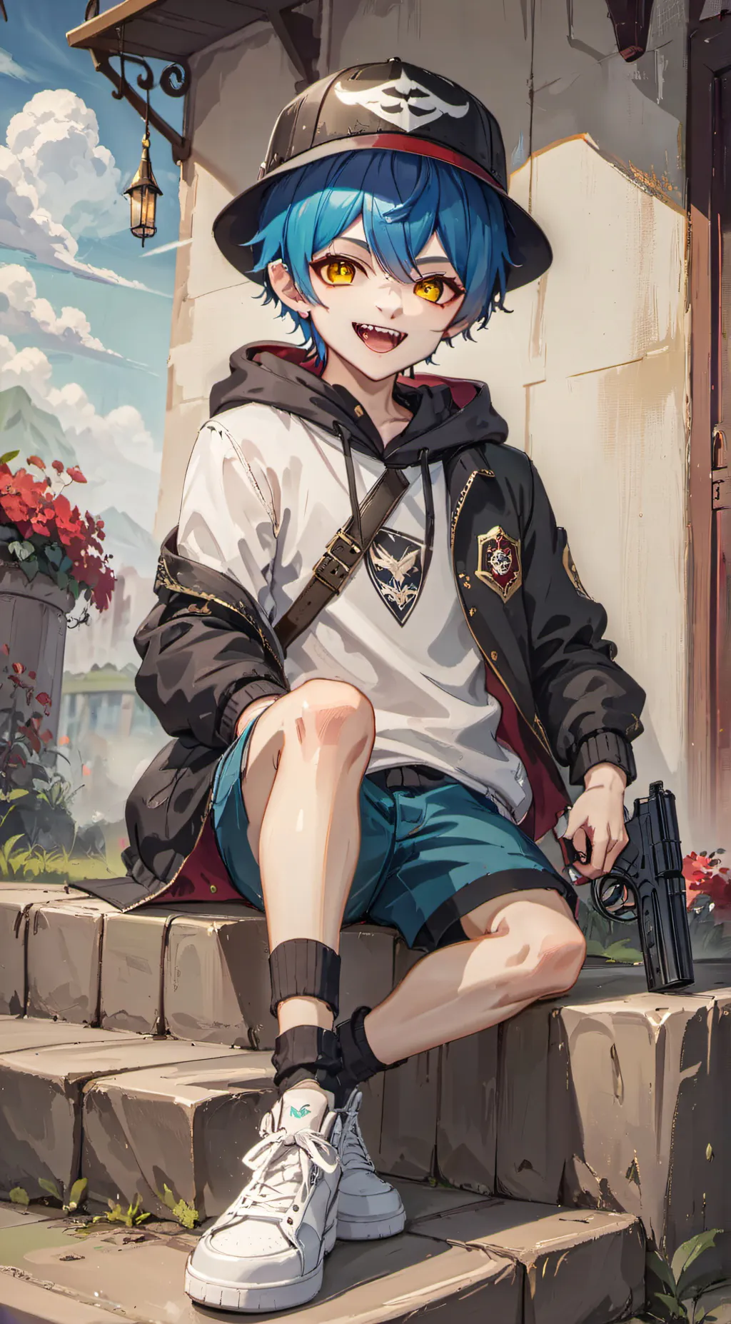 ai character: tiger background