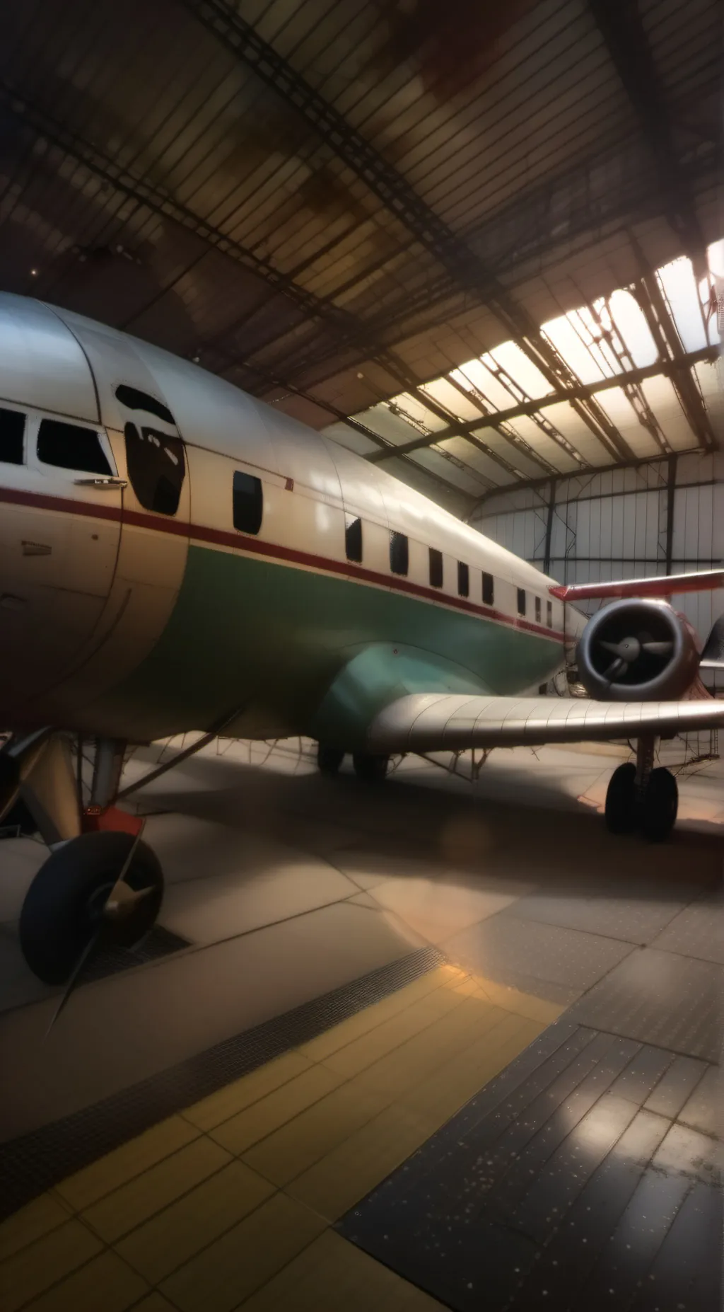 ai character: plane  background