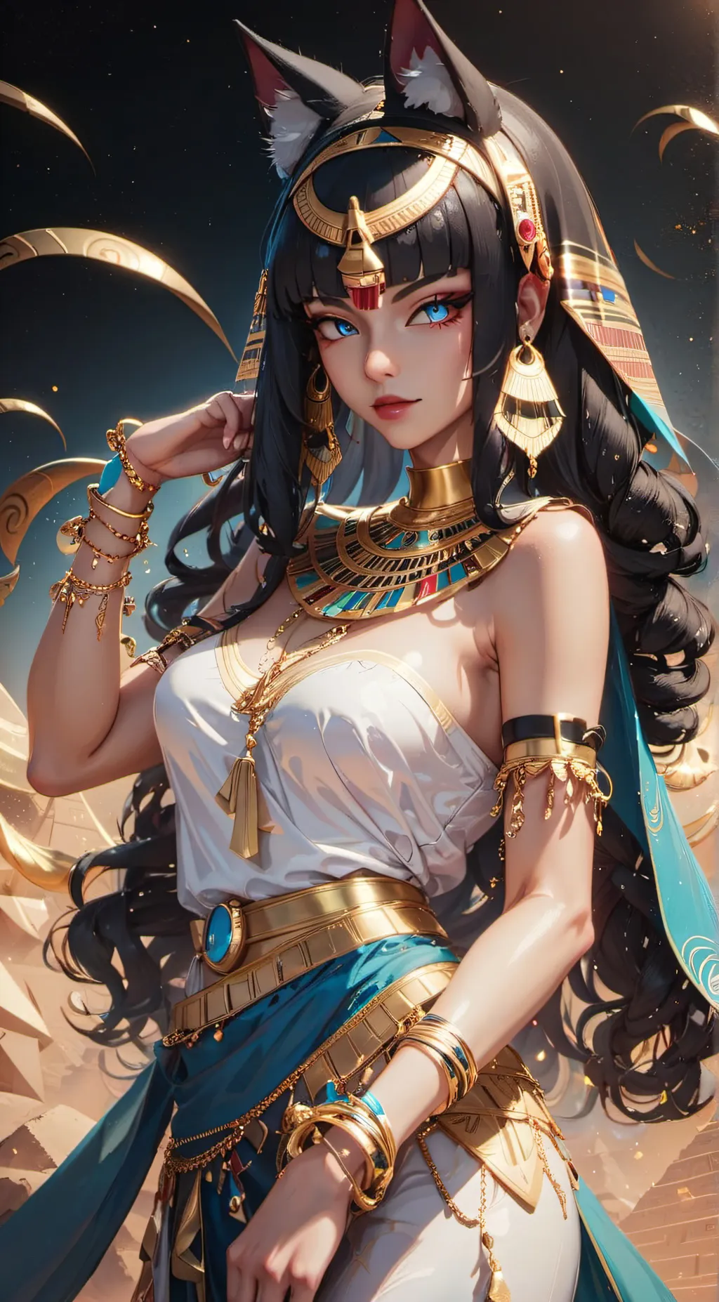 ai character: Chione background