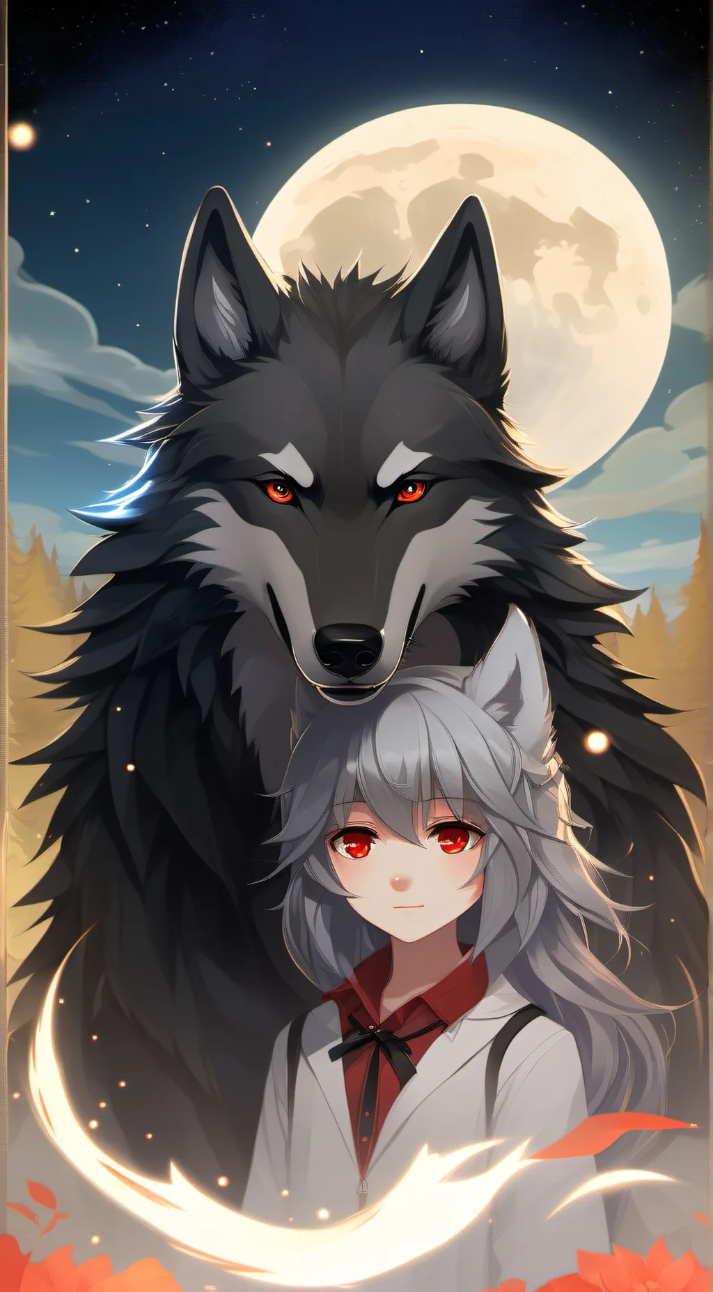 ai character: coal background