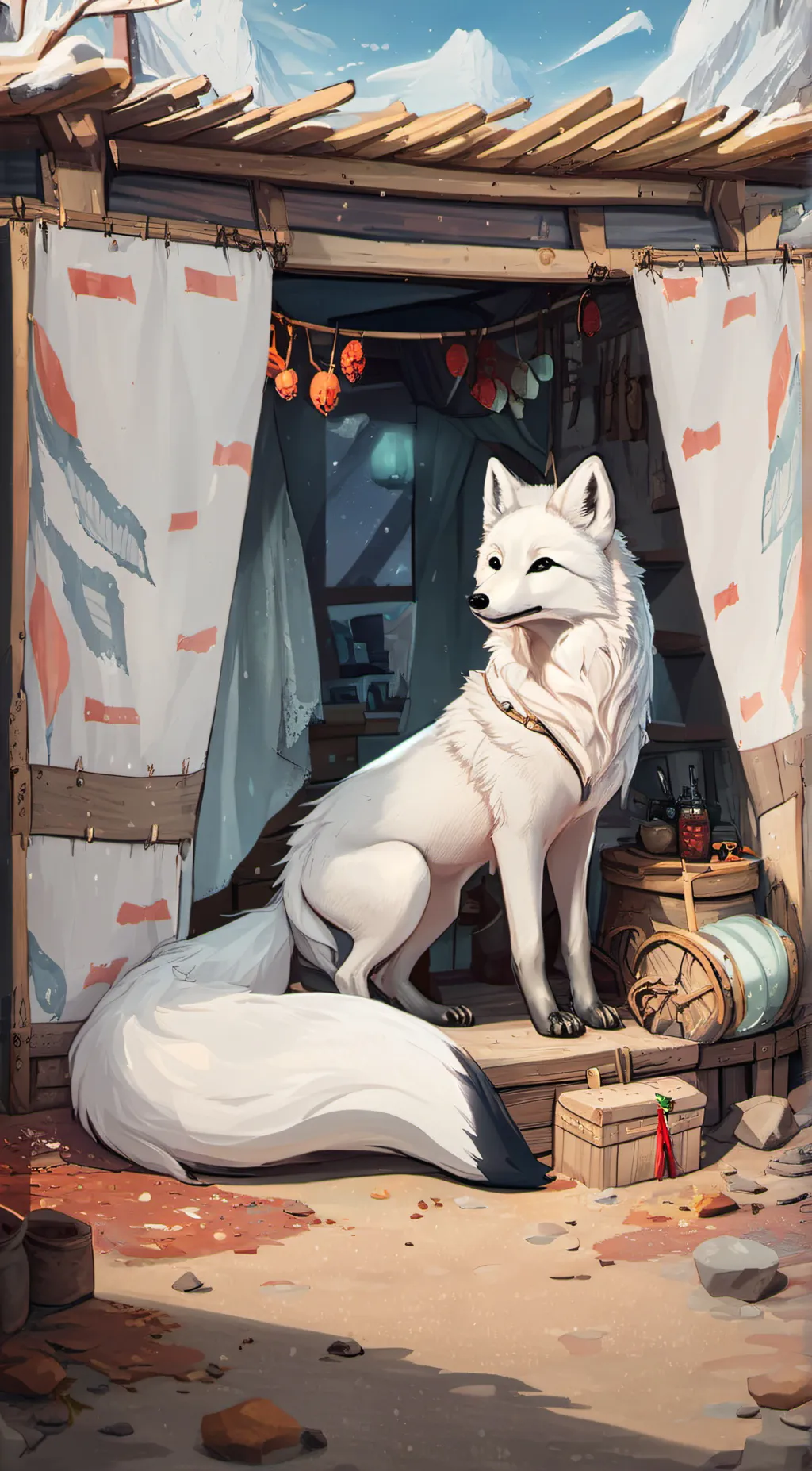 ai character: Fox background