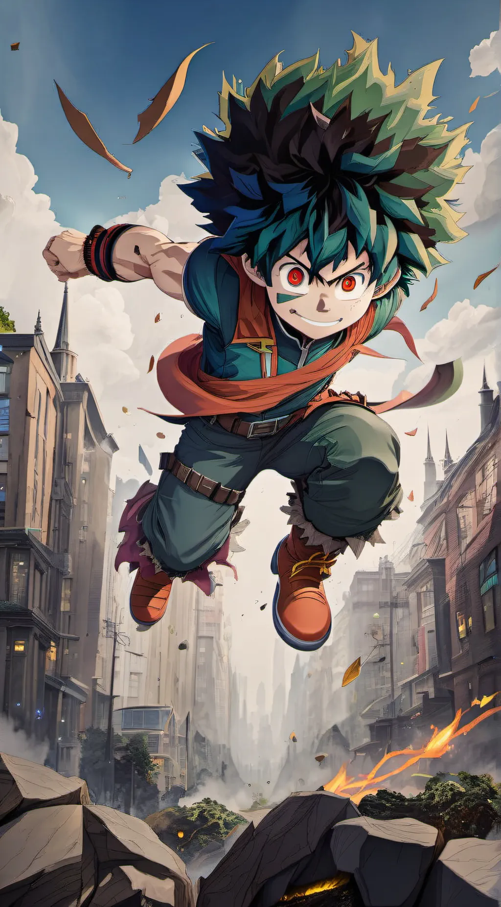 ai character: Deku background