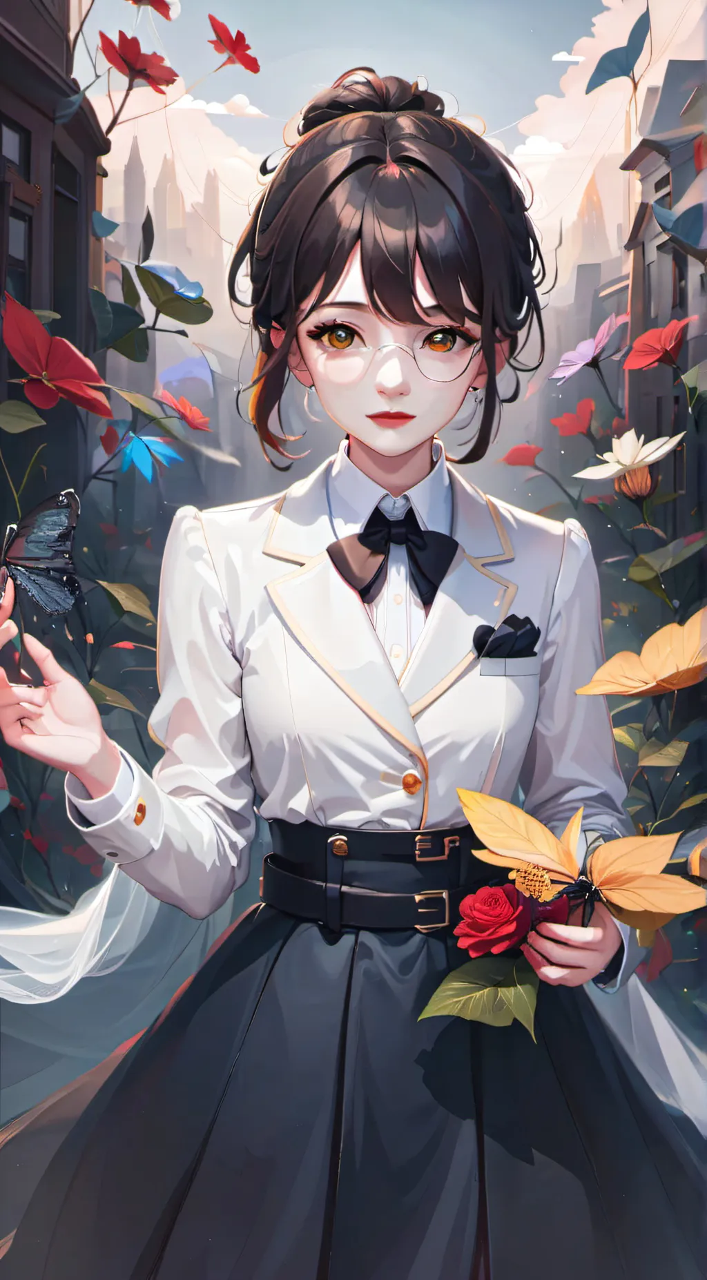 ai character: Rosette background