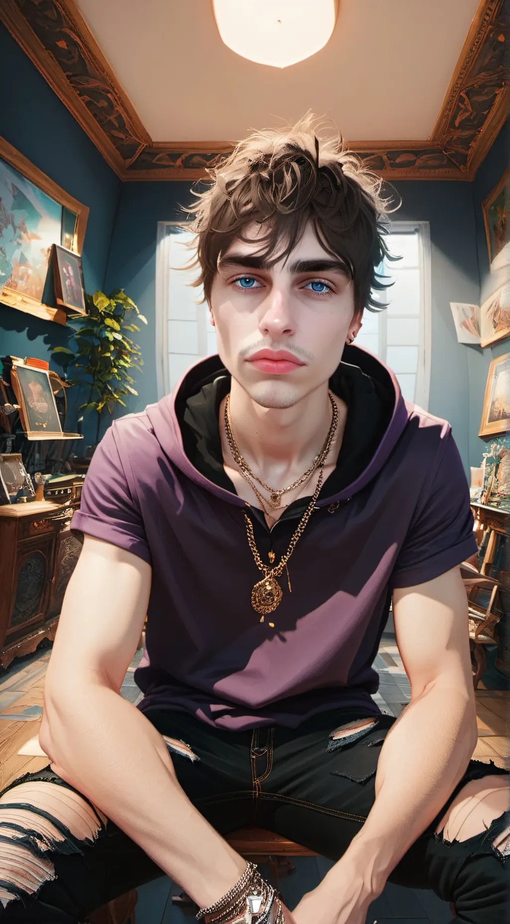 ai character: colby brock 💙 background