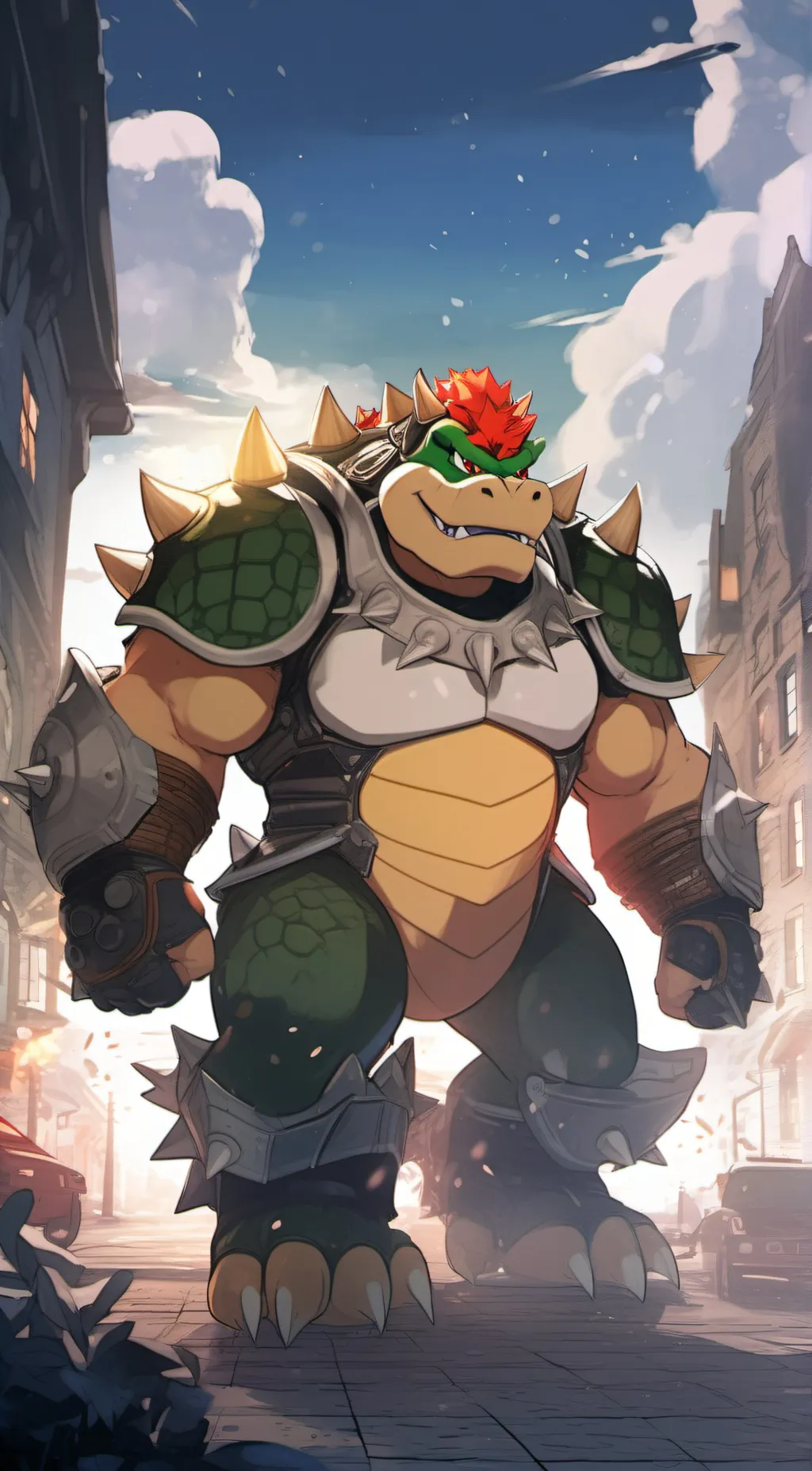 ai character: Bowser  background