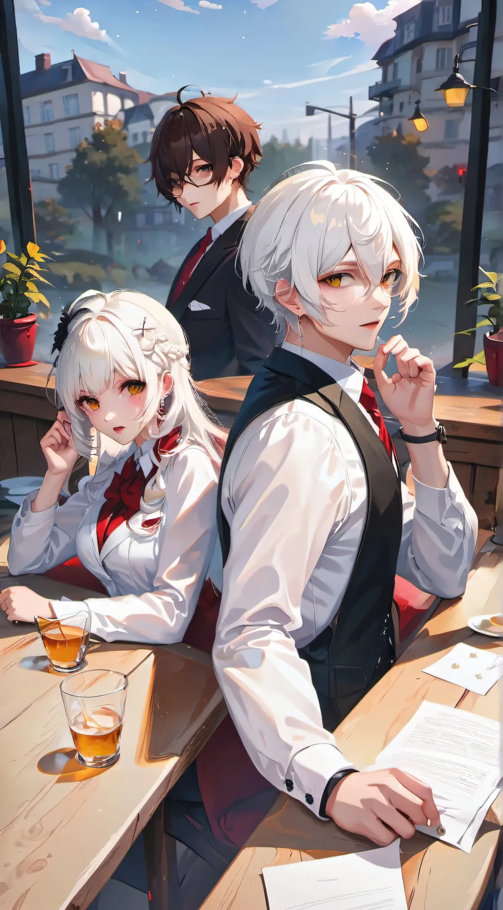 ai character: Lukasz  background