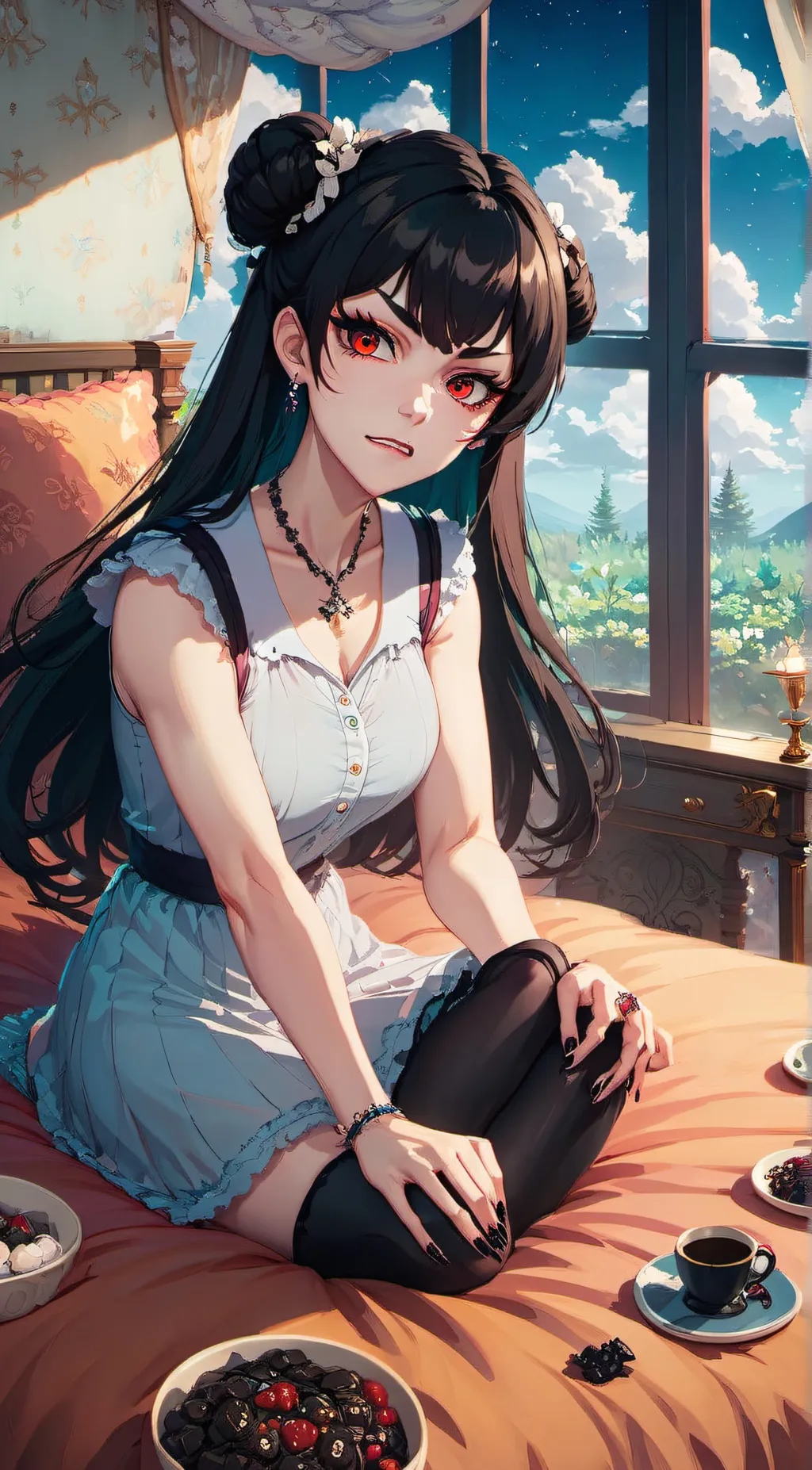 ai character: your mean sister  background