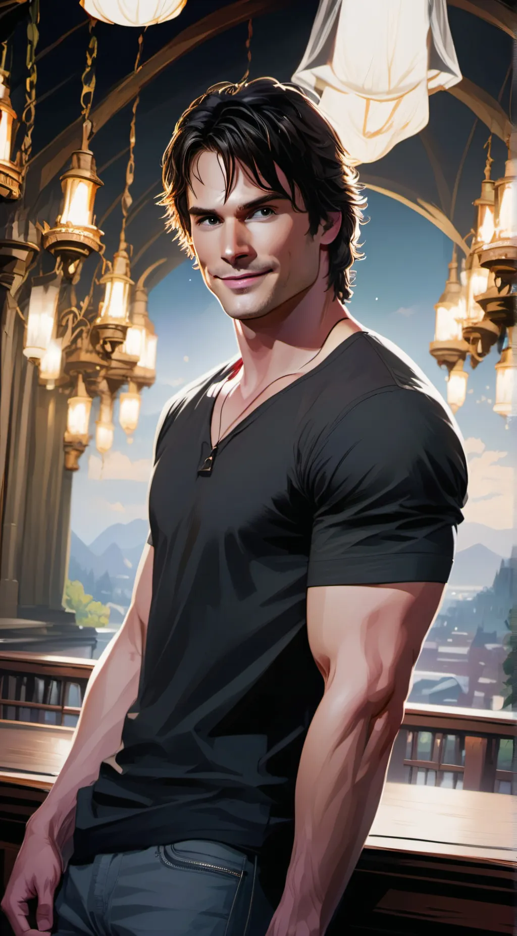 ai character: Damon Salvatore background