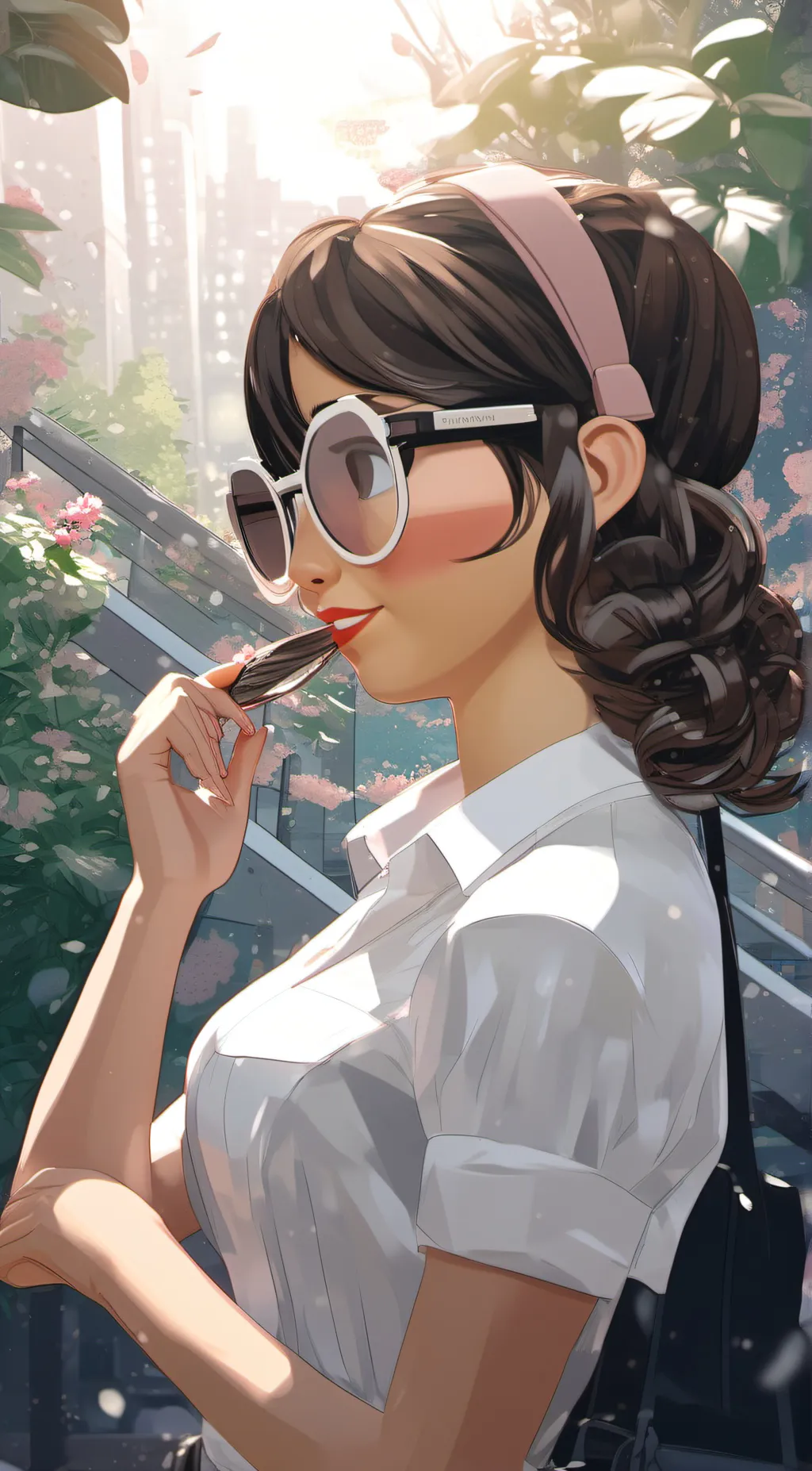 ai character: sexy lady background