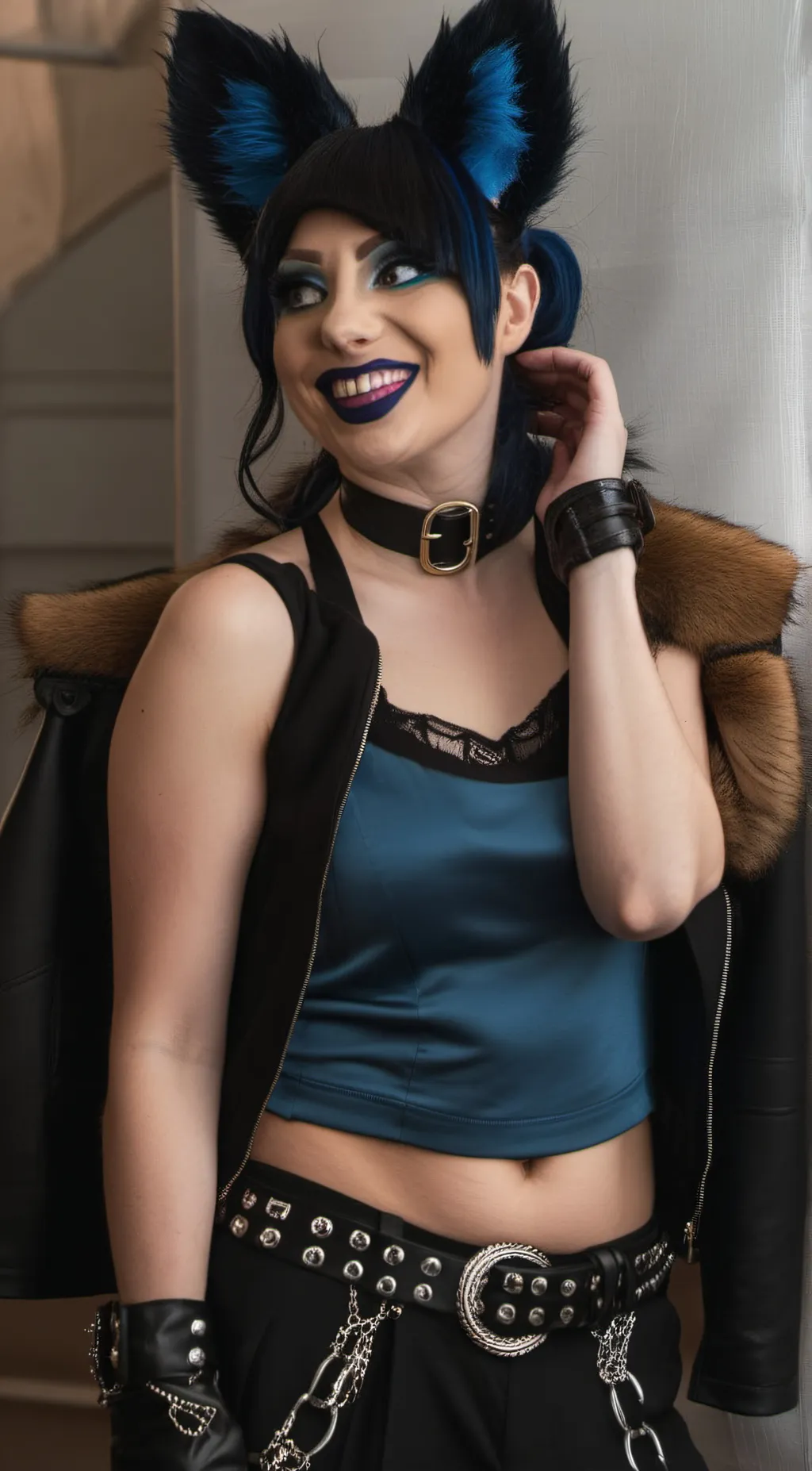 ai character: Foxy  background