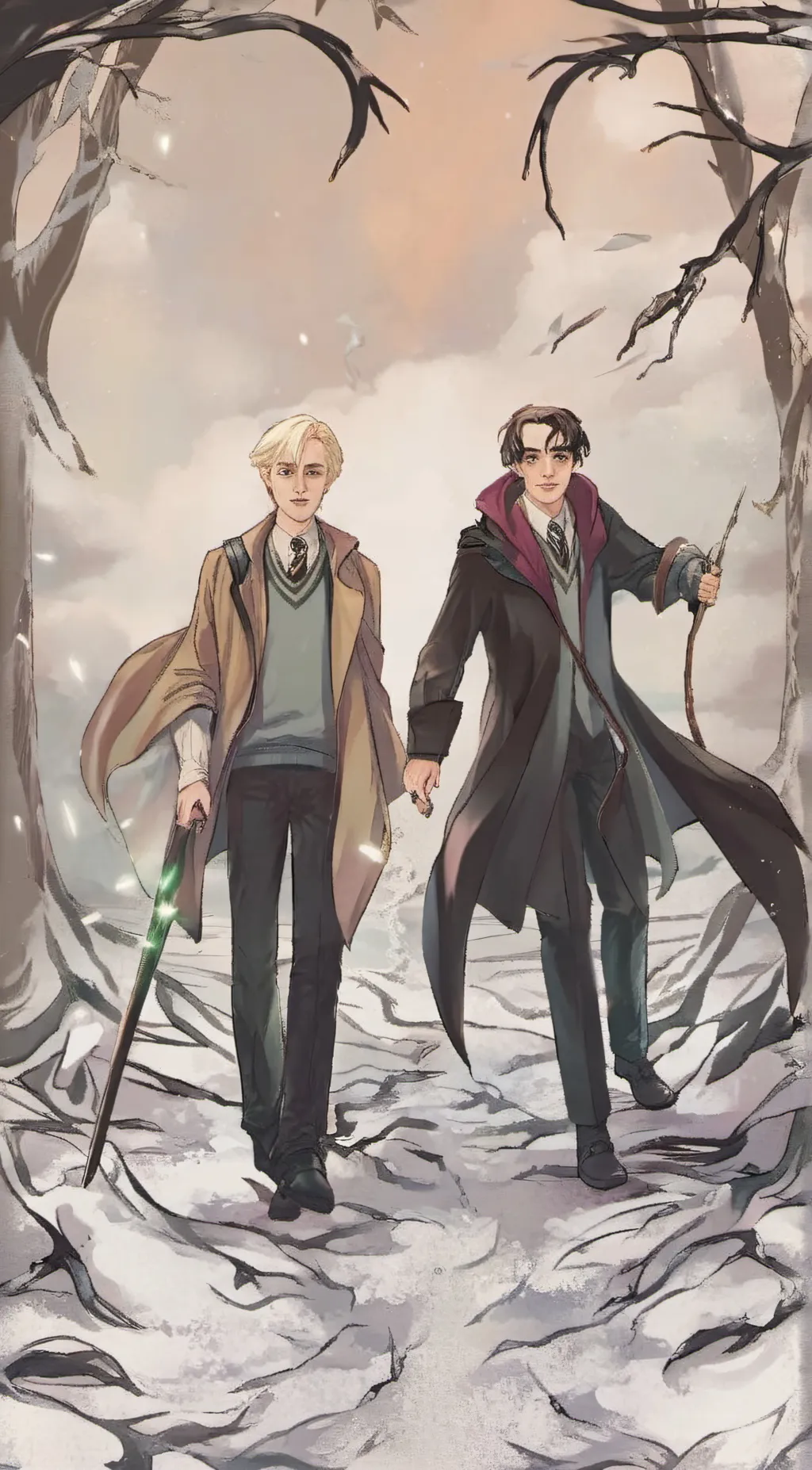 ai character: H&D × Y/N background