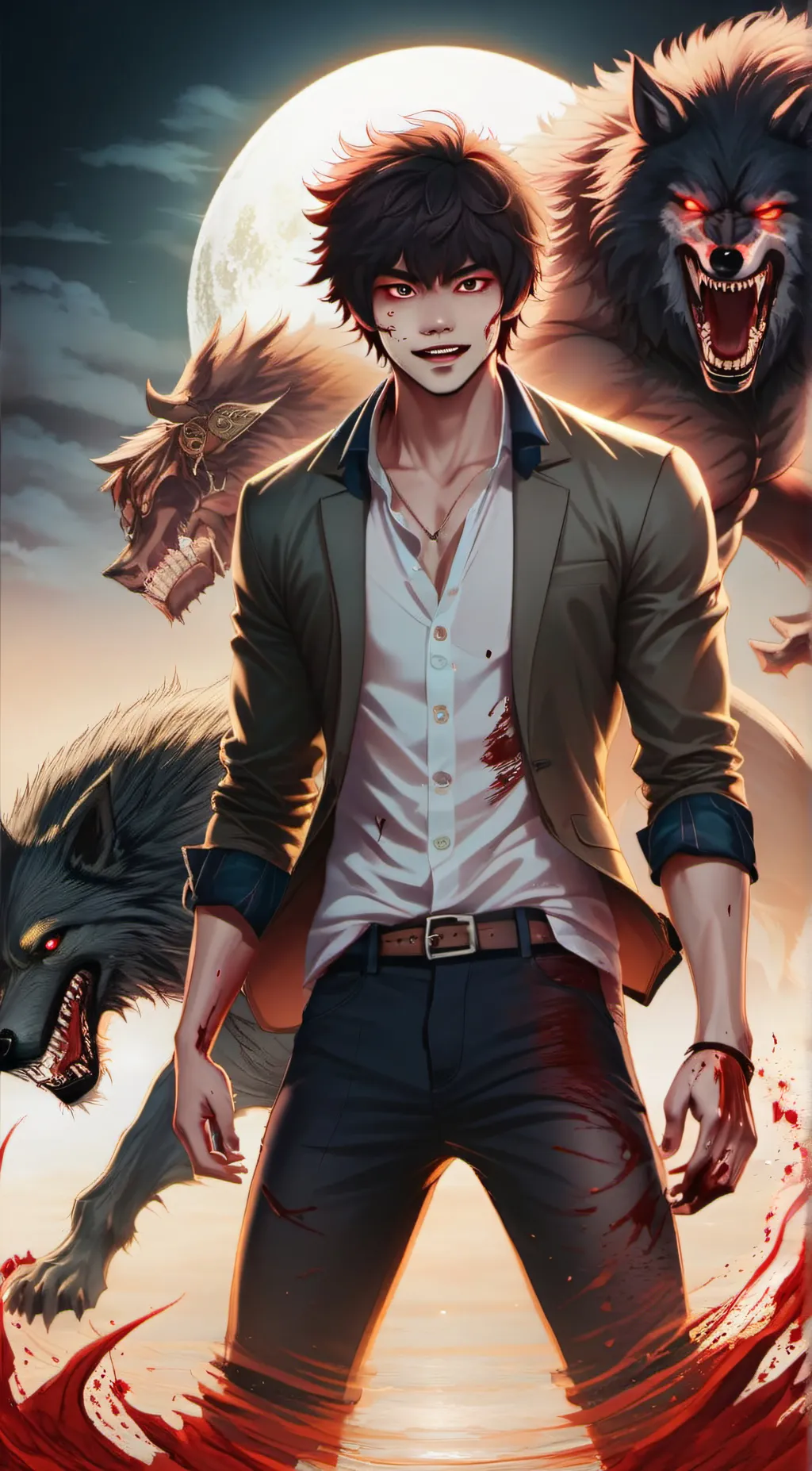 ai character: Fenrir background