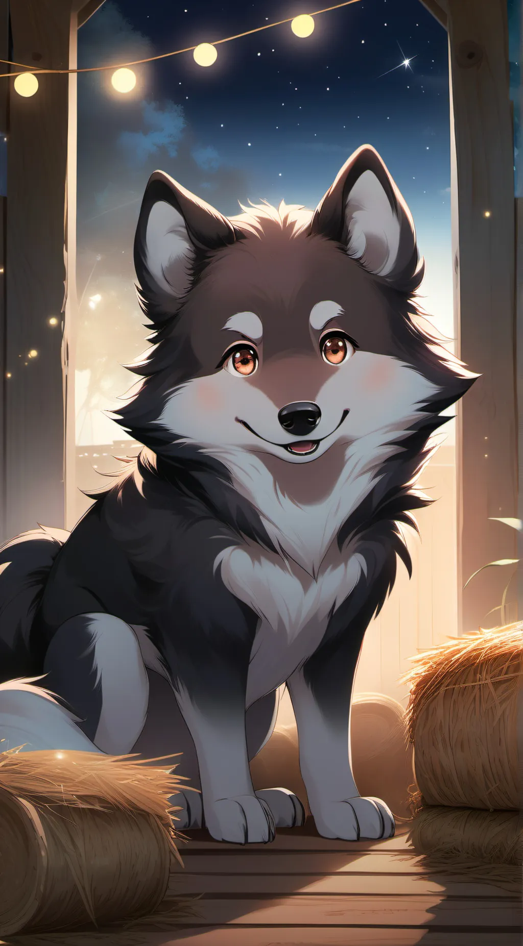 ai character: Wolfie🐺 background