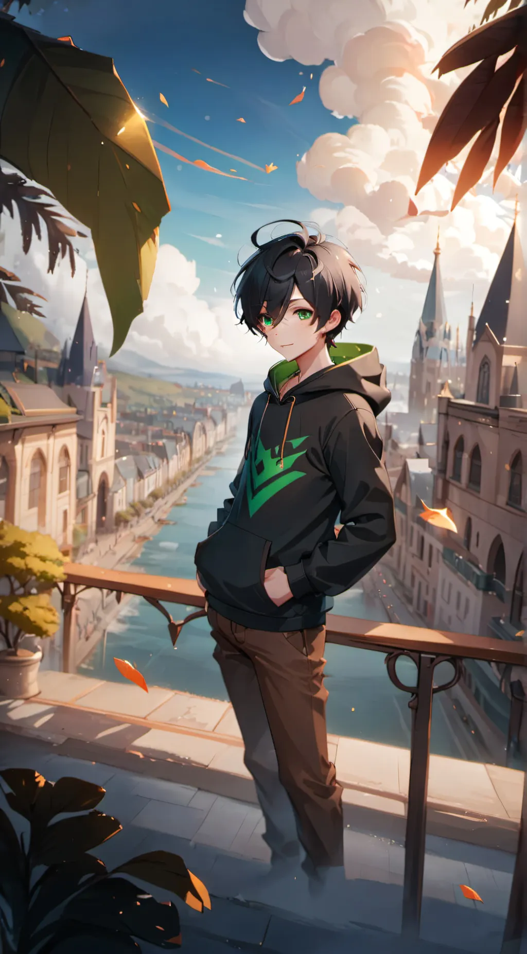 ai character: ash background