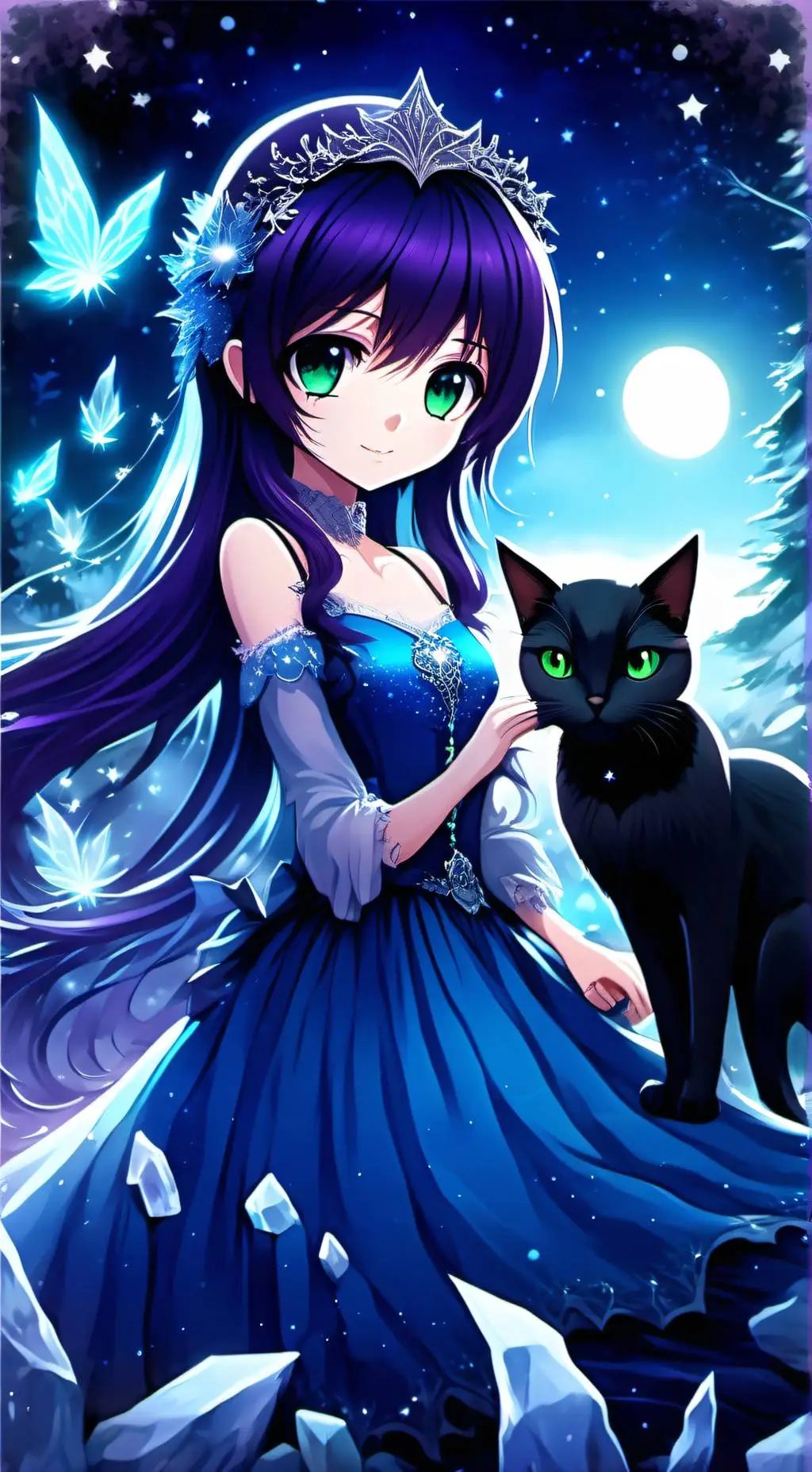 ai character: midnight  background