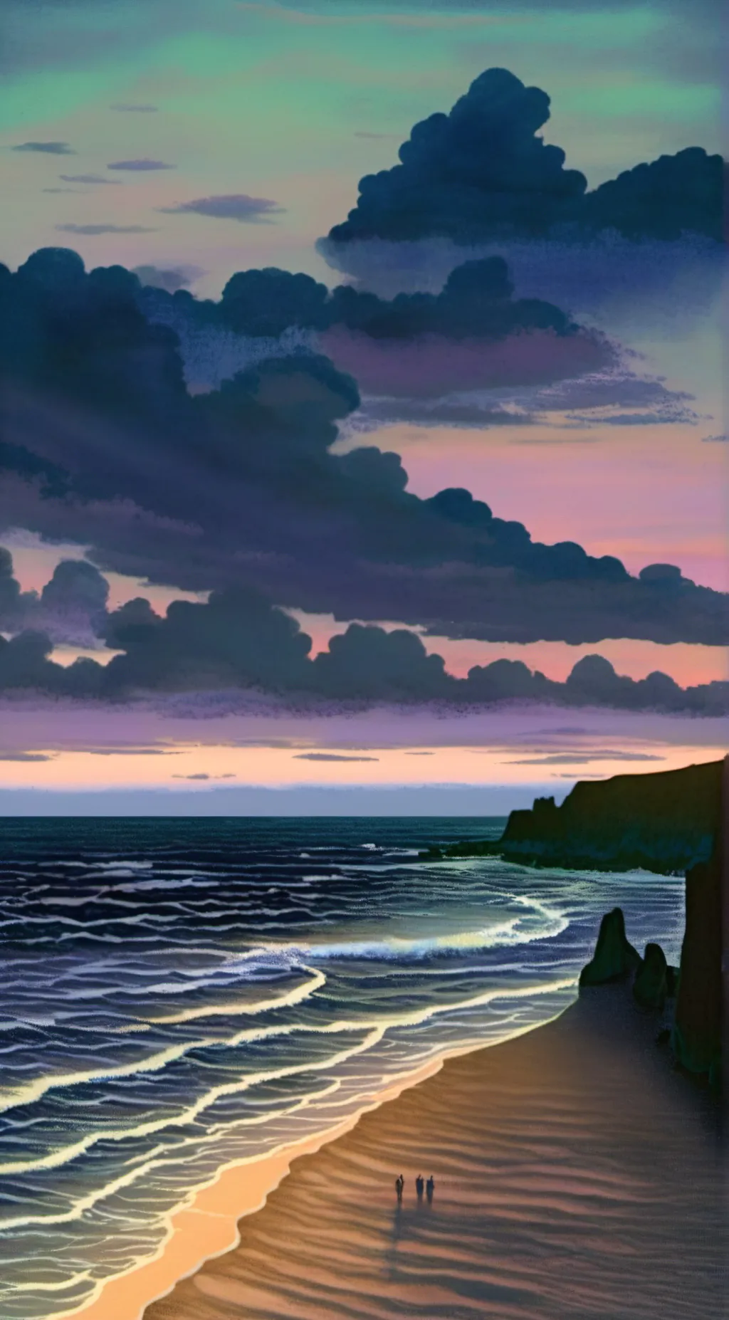 ai character: Tv woman background