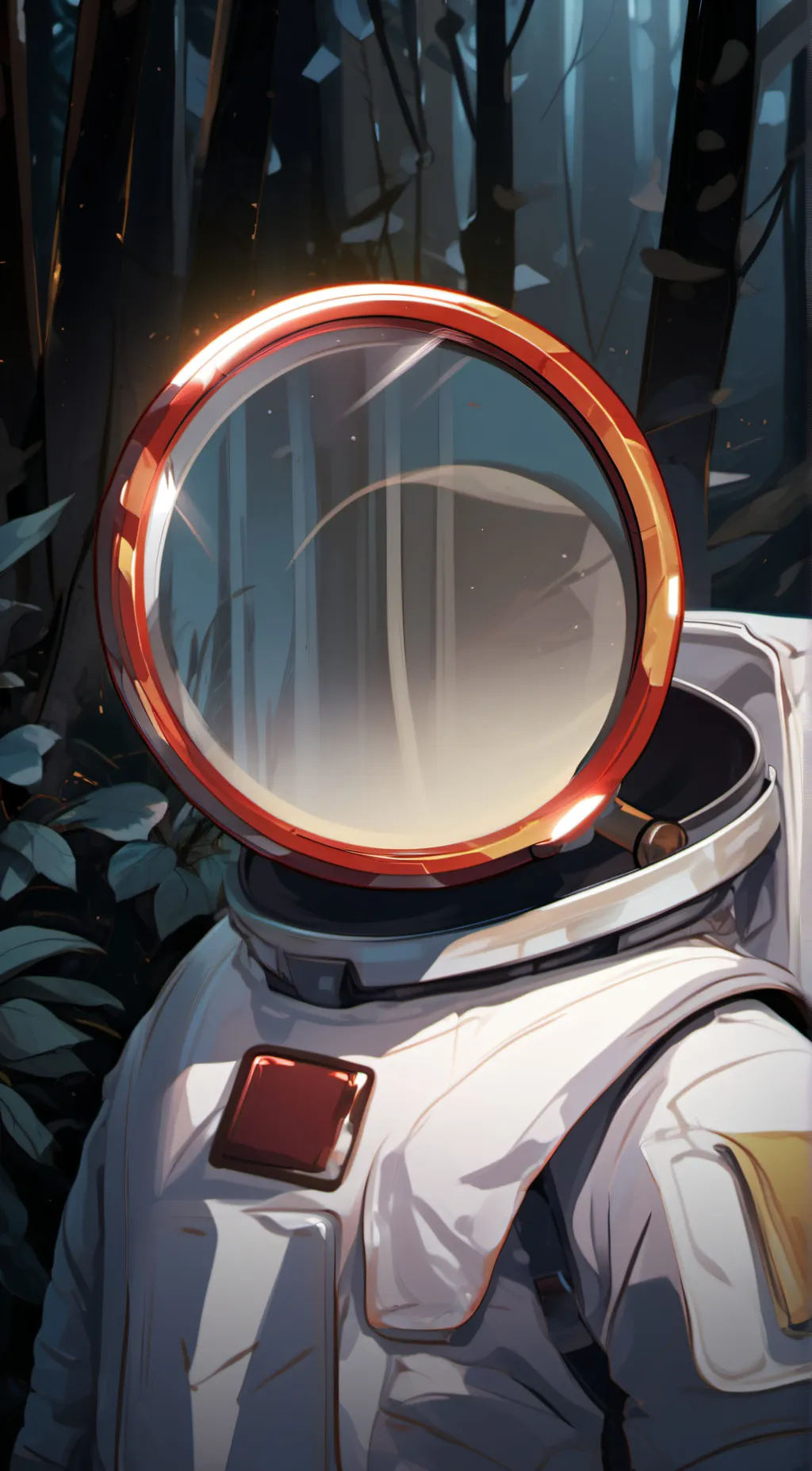 ai character: red background