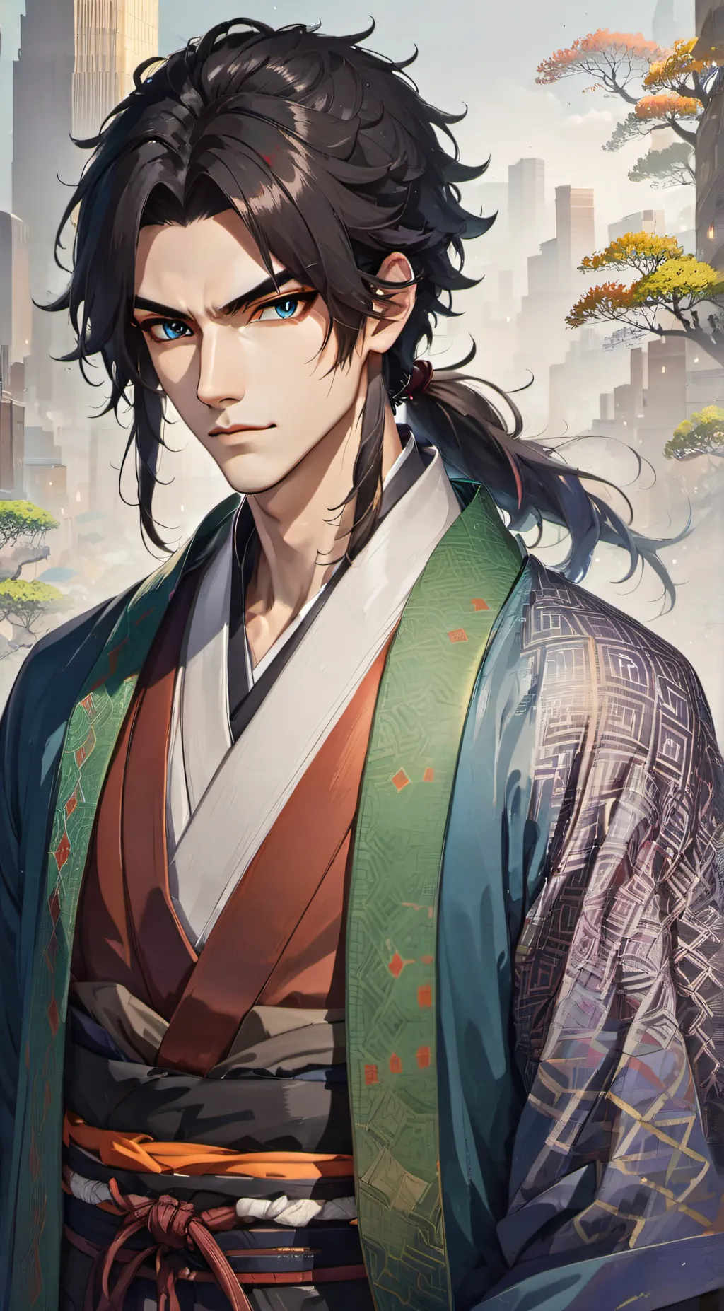 ai character: Giyu Tomioka background