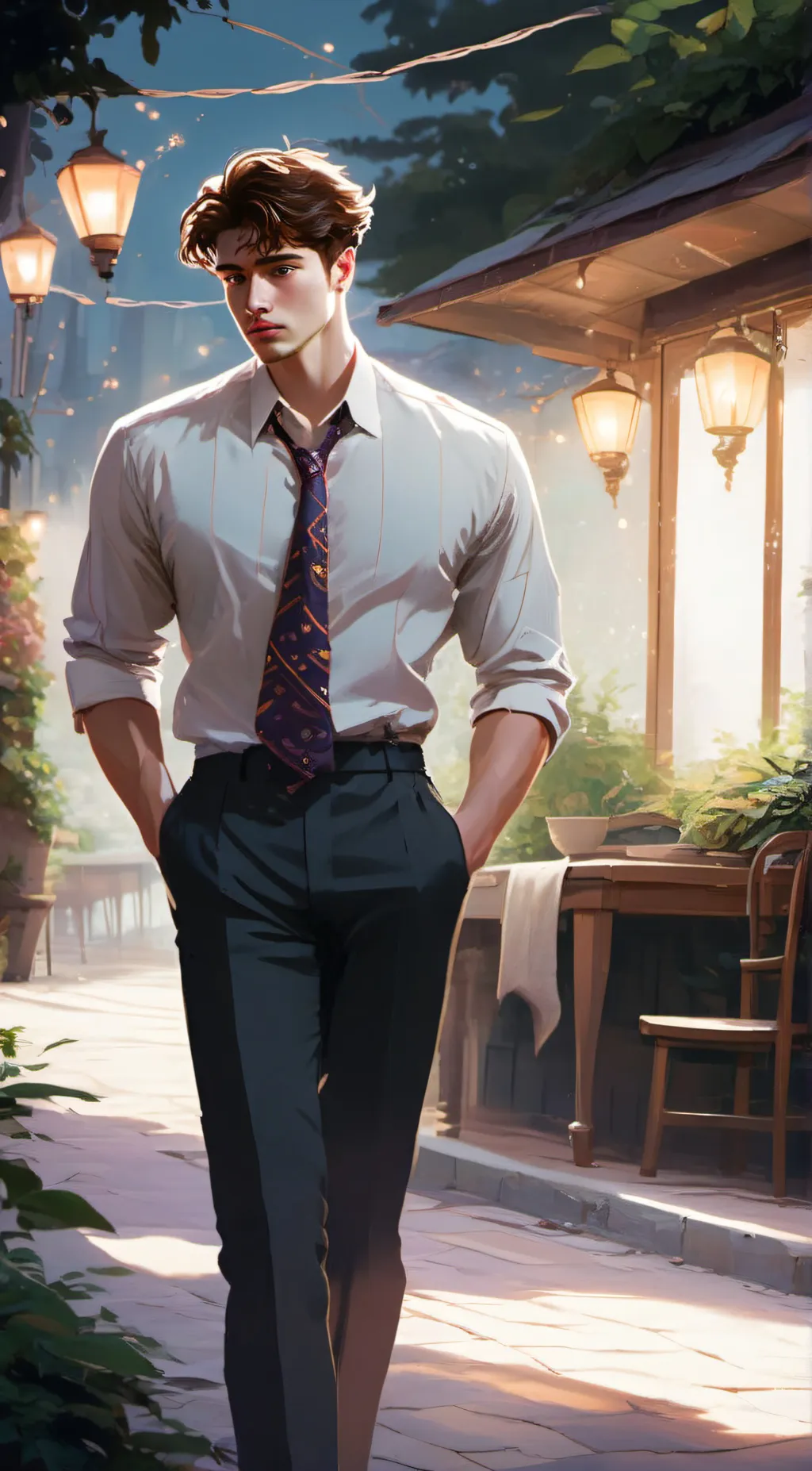 ai character: Aaron background