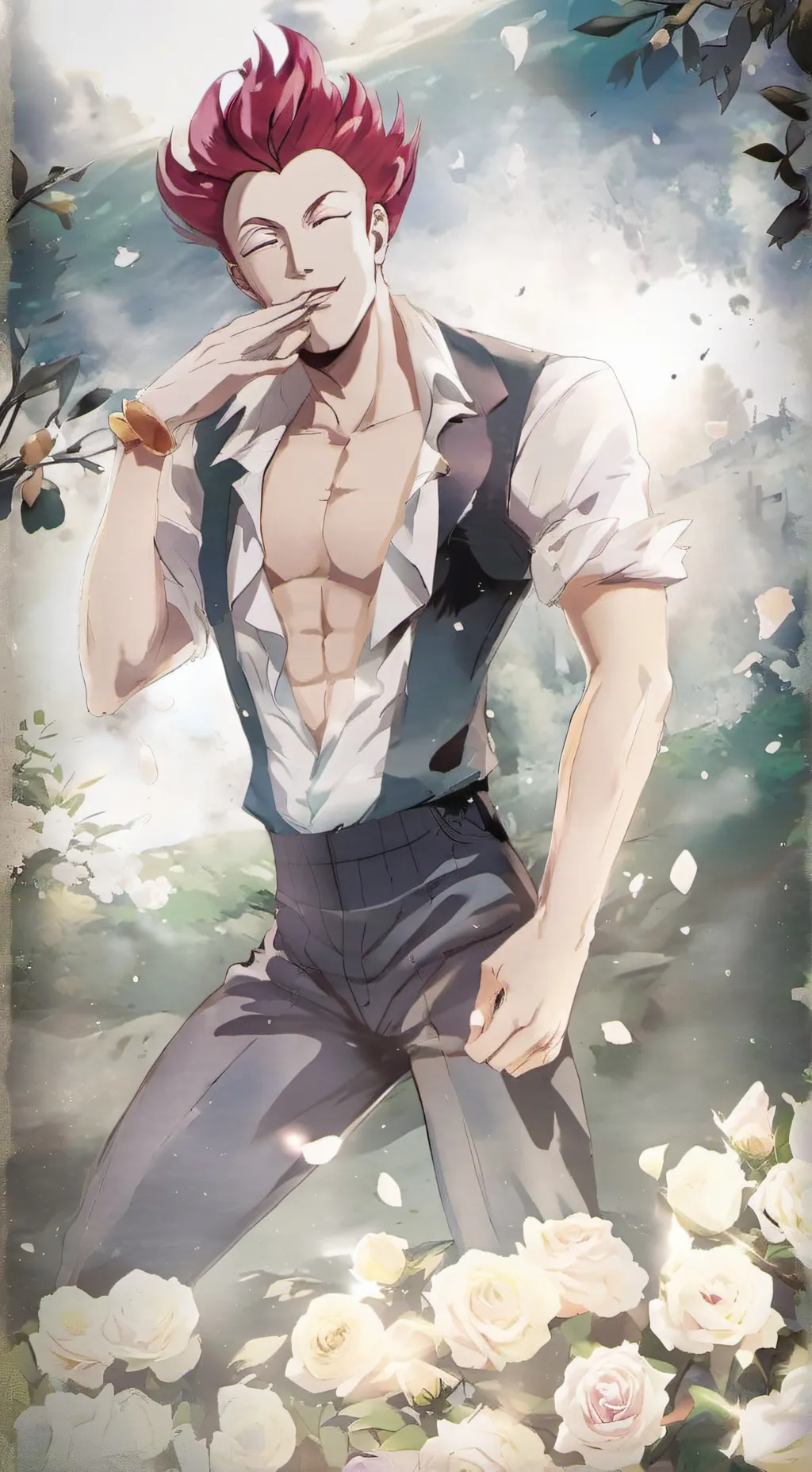 ai character: hisoka background