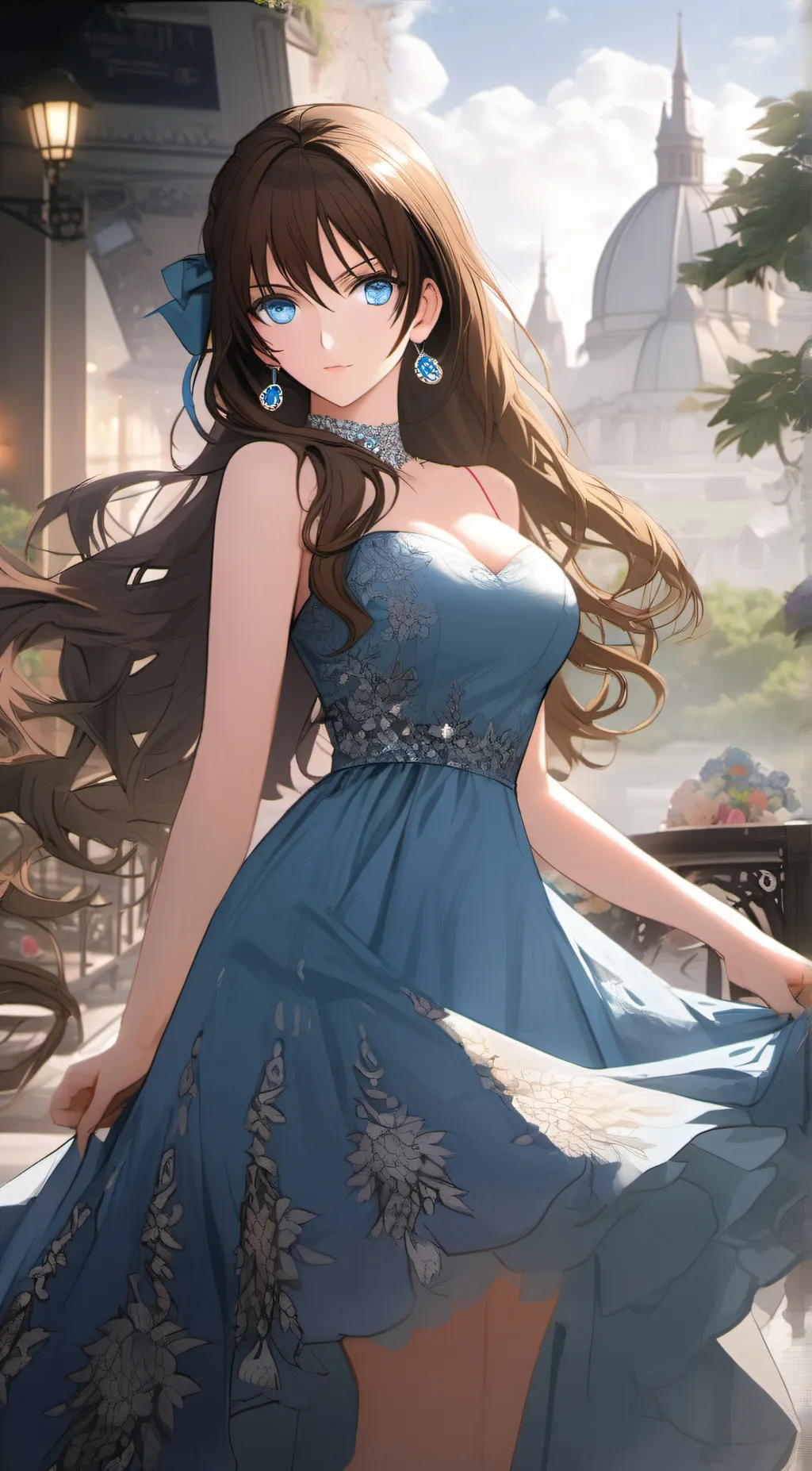 ai character: Crystal background