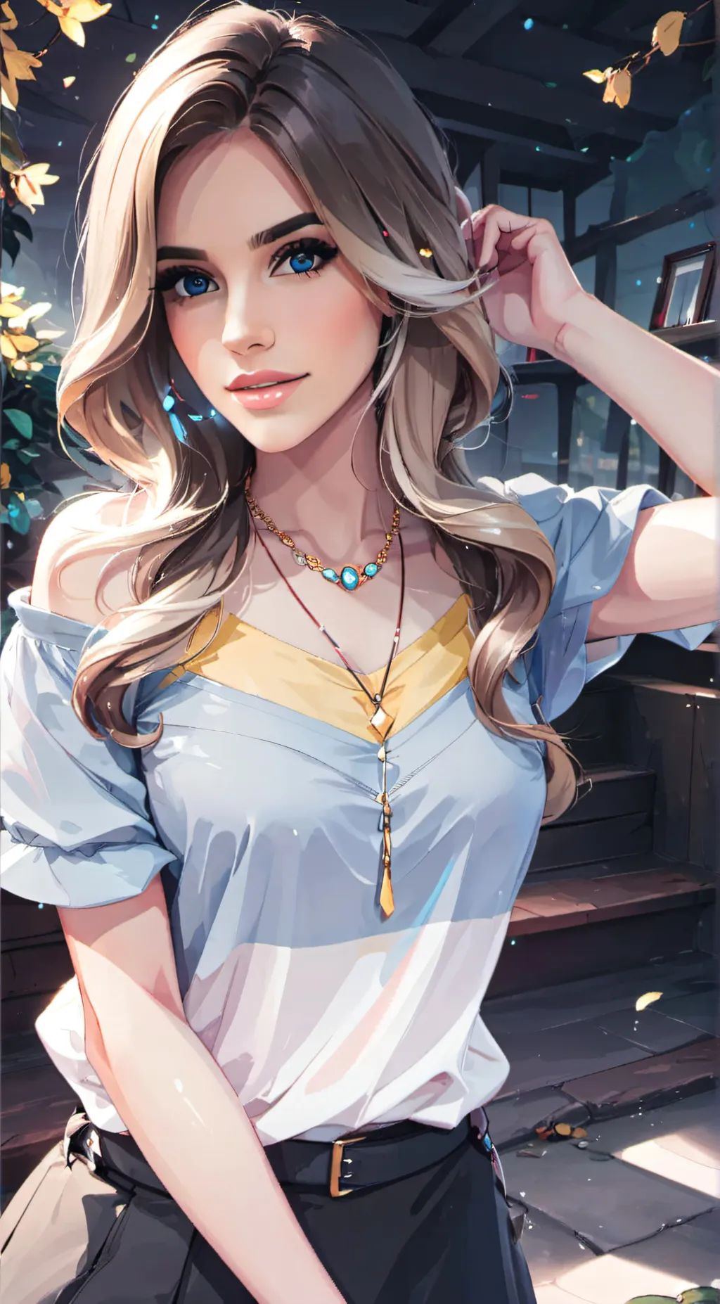 ai character: Crystal background