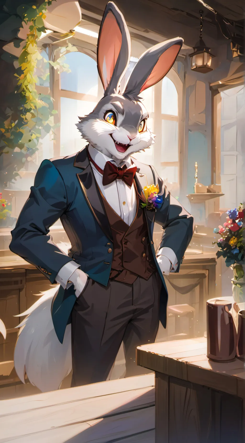 ai character: Mr Hopps background