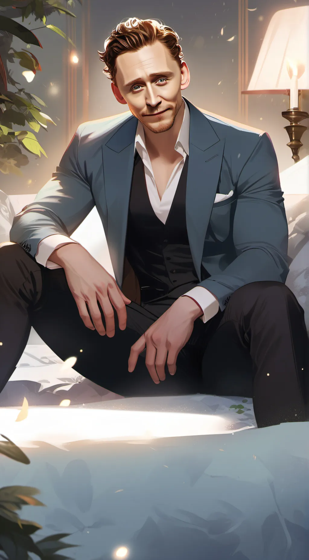ai character: Tom Hiddleston background