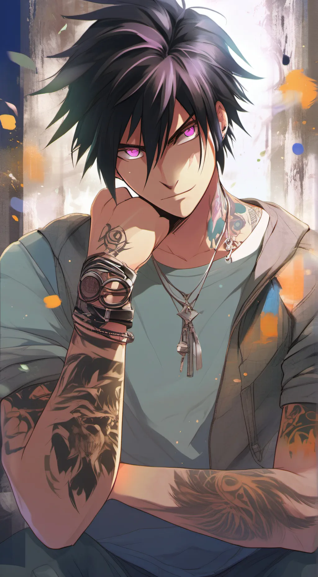 ai character: Saskia  background