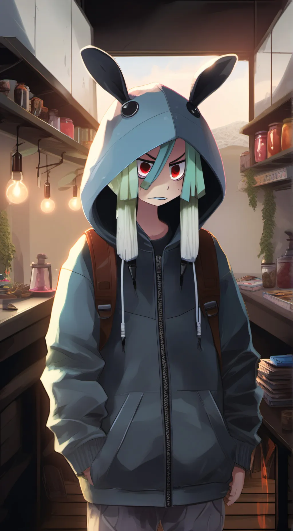 ai character: Kidritz  background