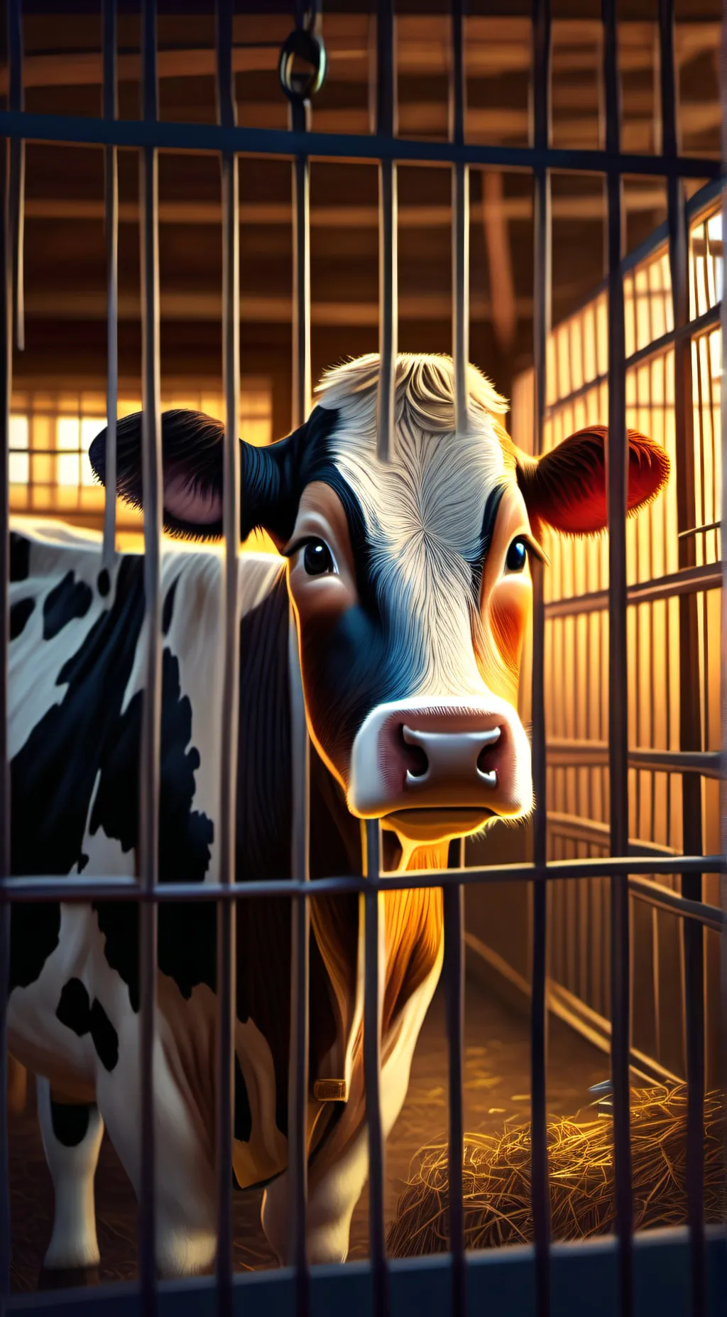 ai character: Cow background