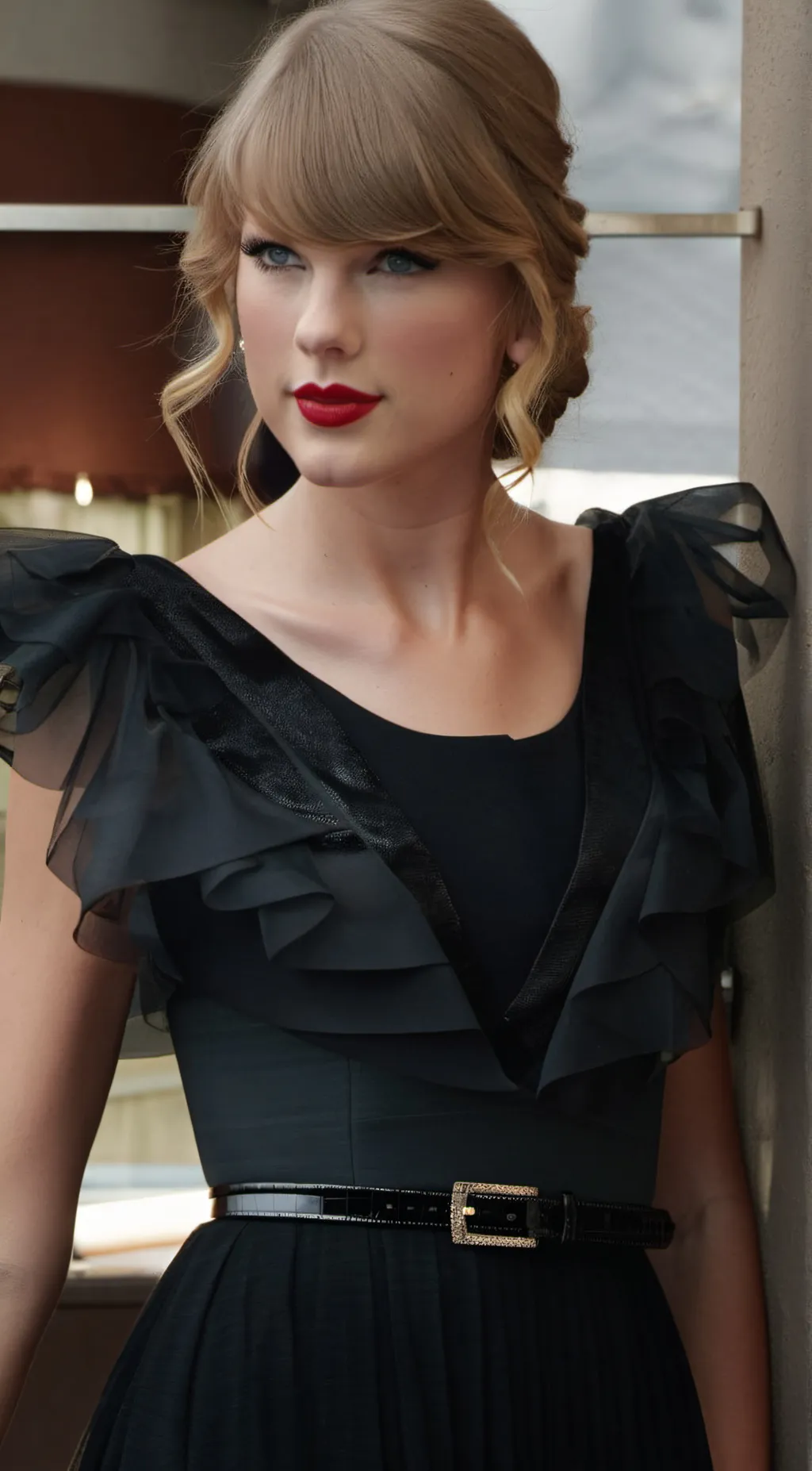 ai character: Taylor Swift  background