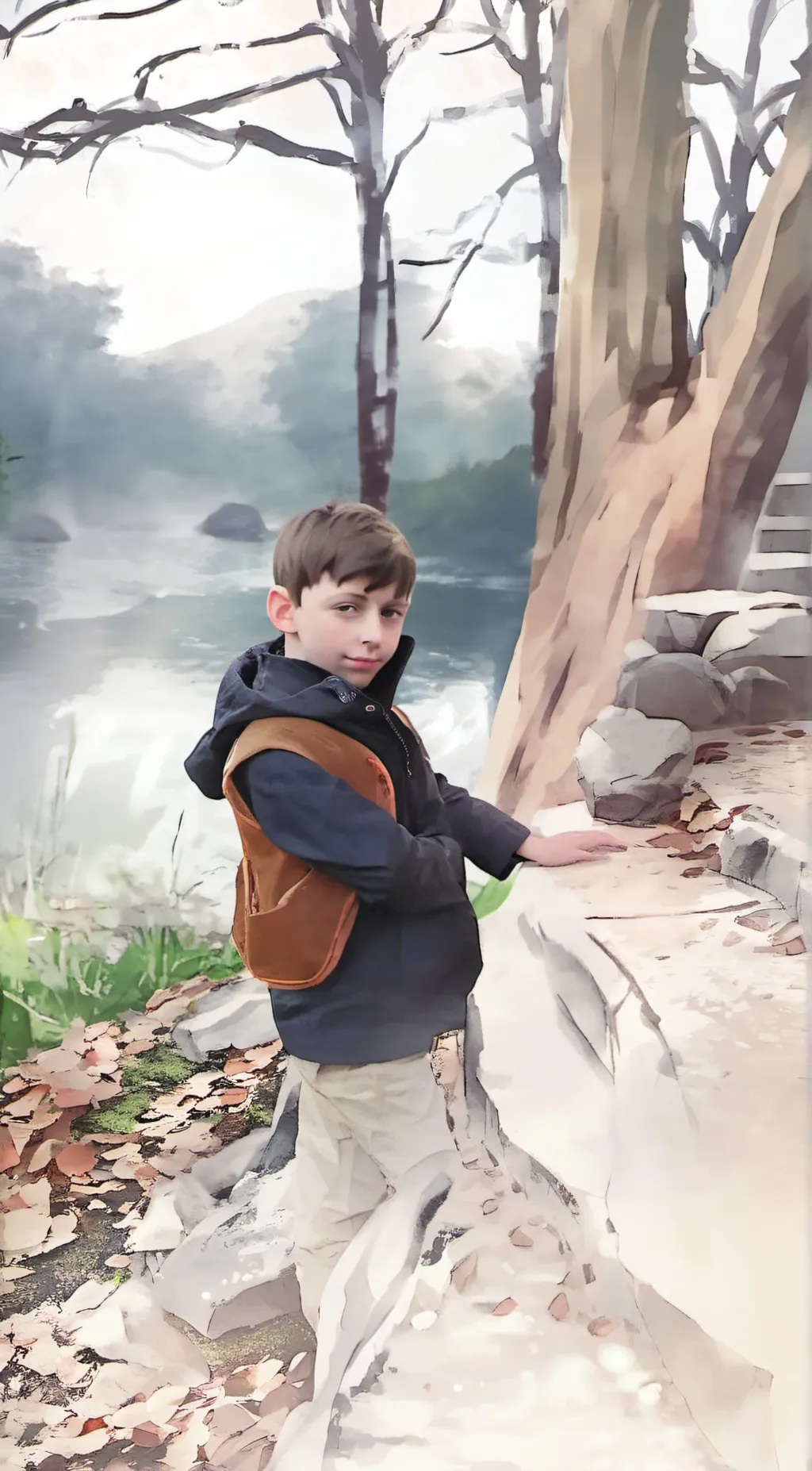 ai character: ethun  background