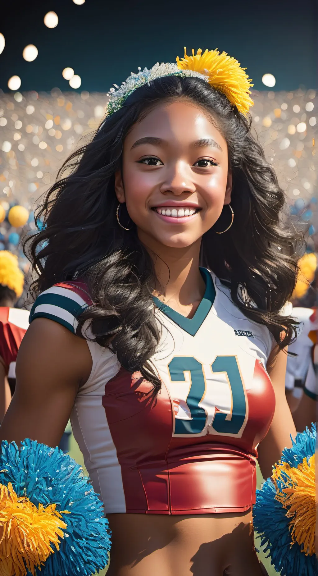 ai character: Amber background