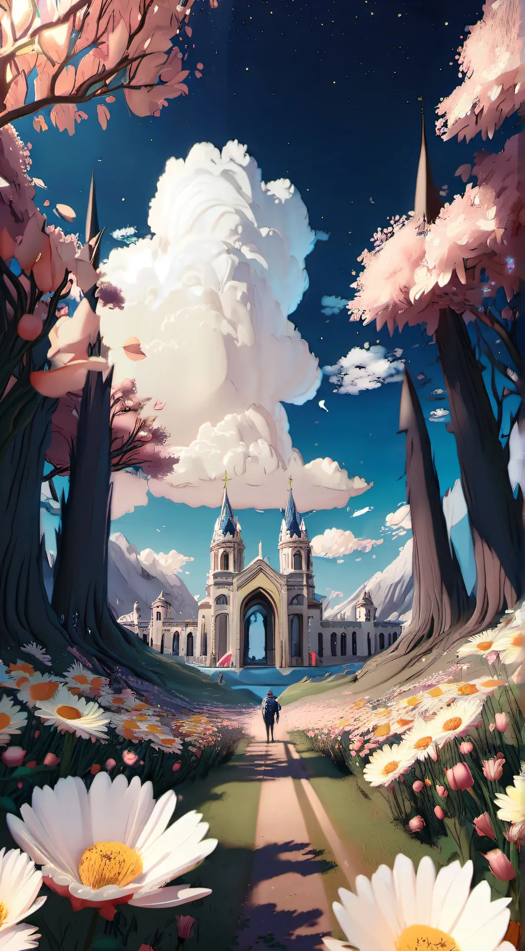 ai character: Heaven background