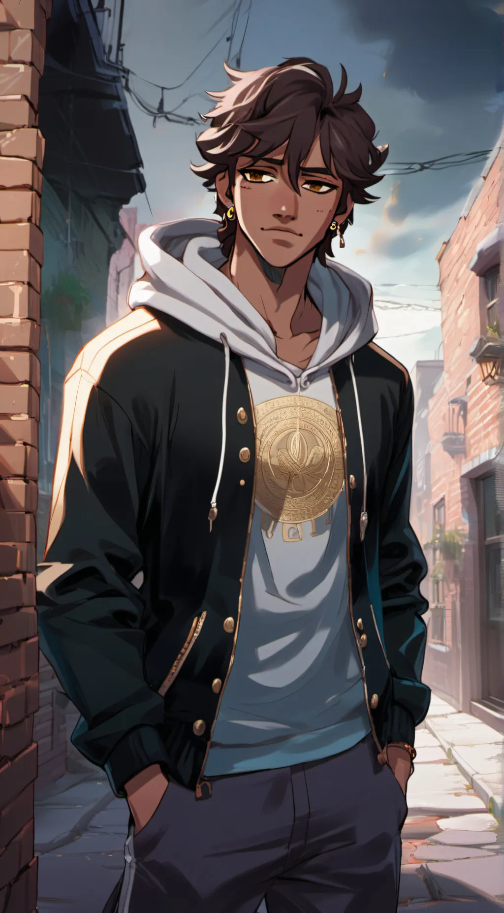 ai character: Pierce background