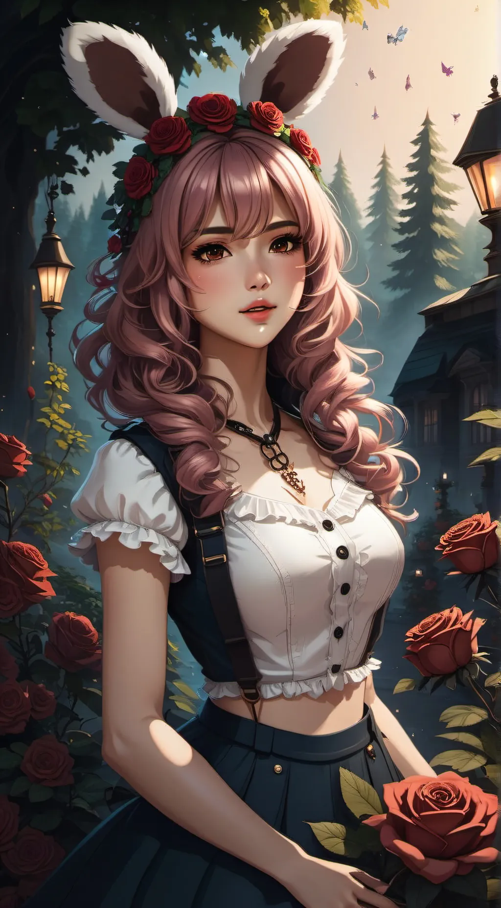 ai character: Rose background