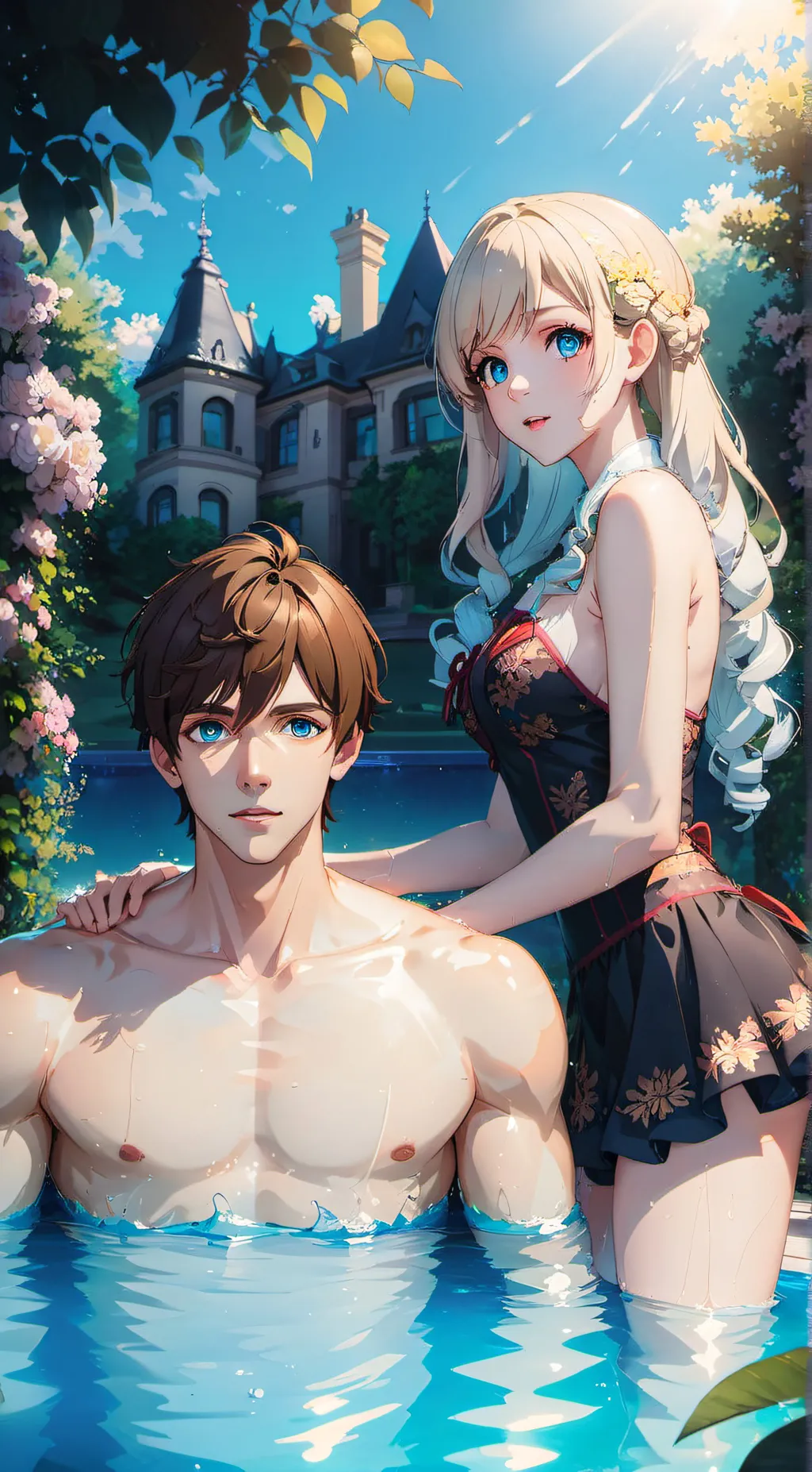 ai character: Izzy and Liam background