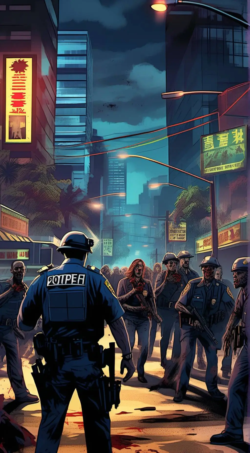 ai character: Cop background