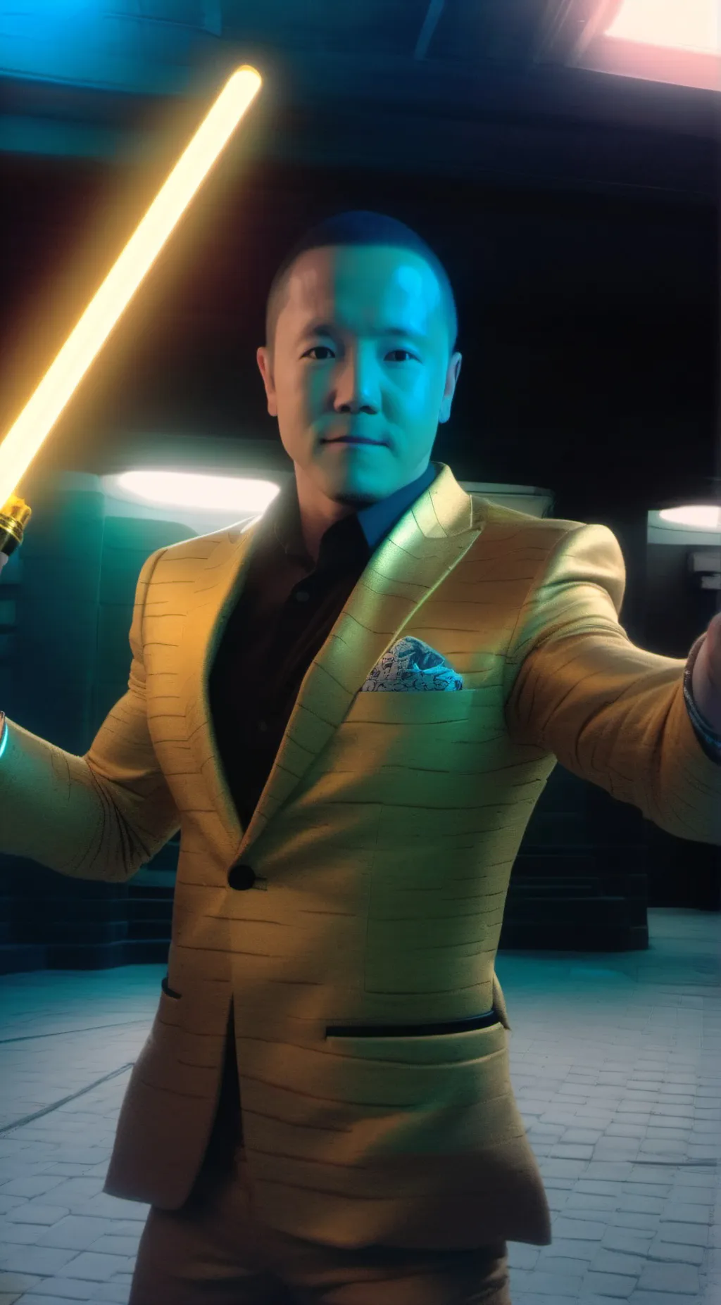 ai character: George/light  background