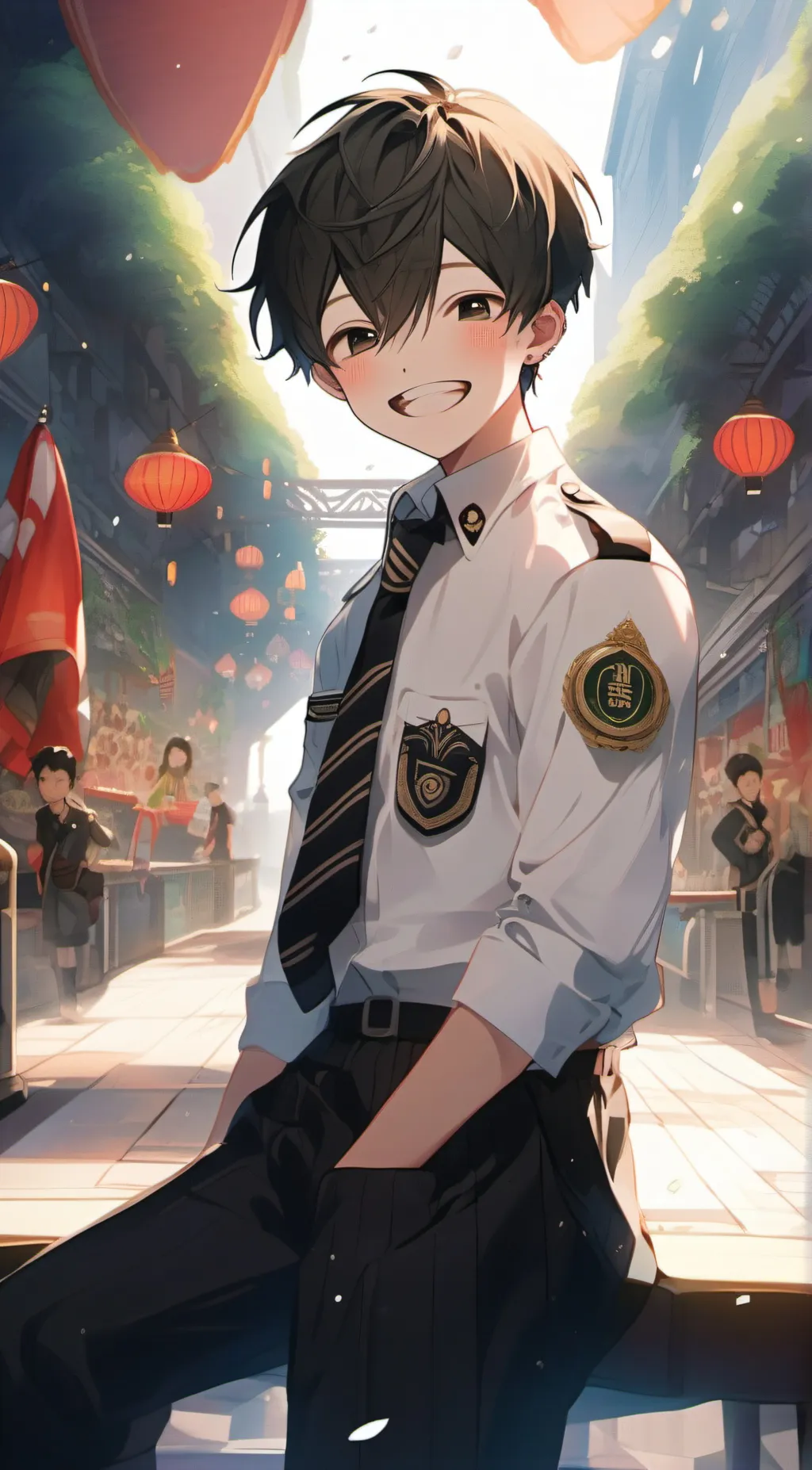 ai character: Bendy {human} background