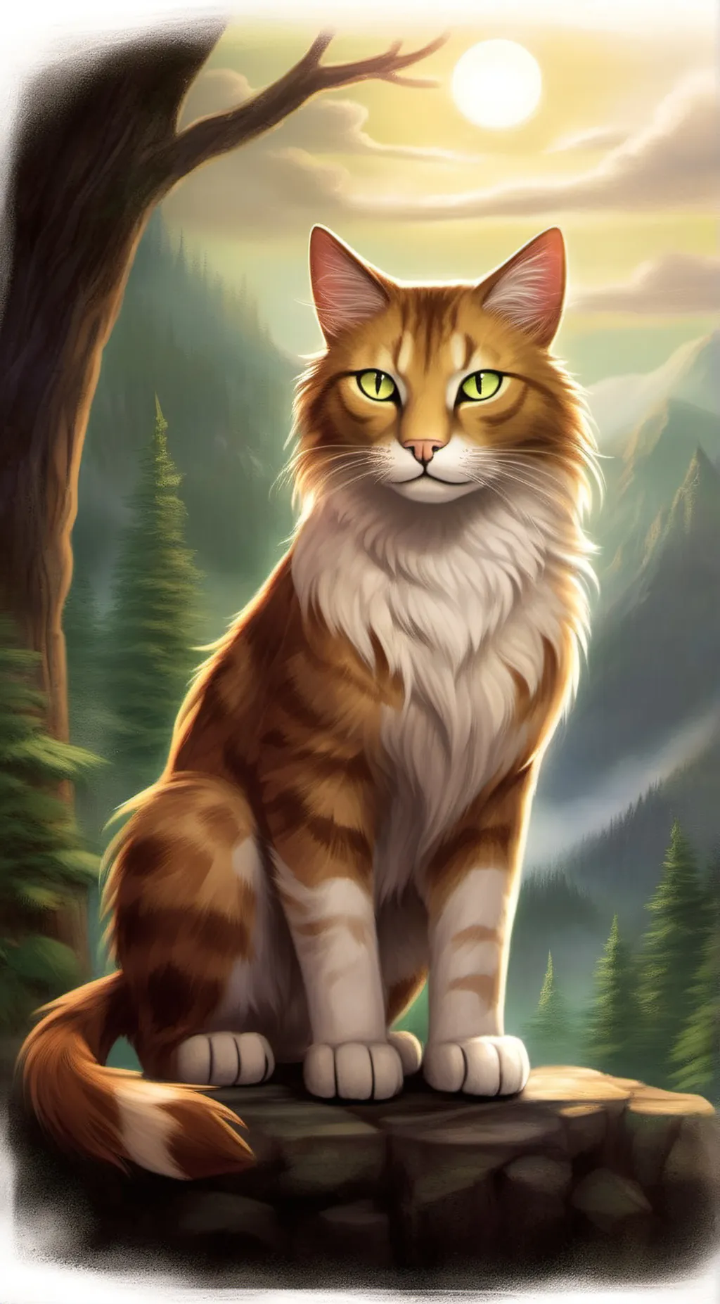 ai character: Firestar. background
