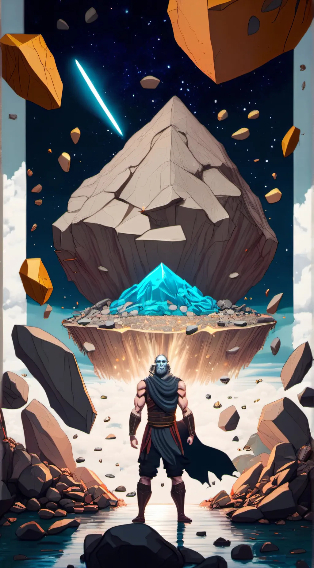 ai character: God of minerals background