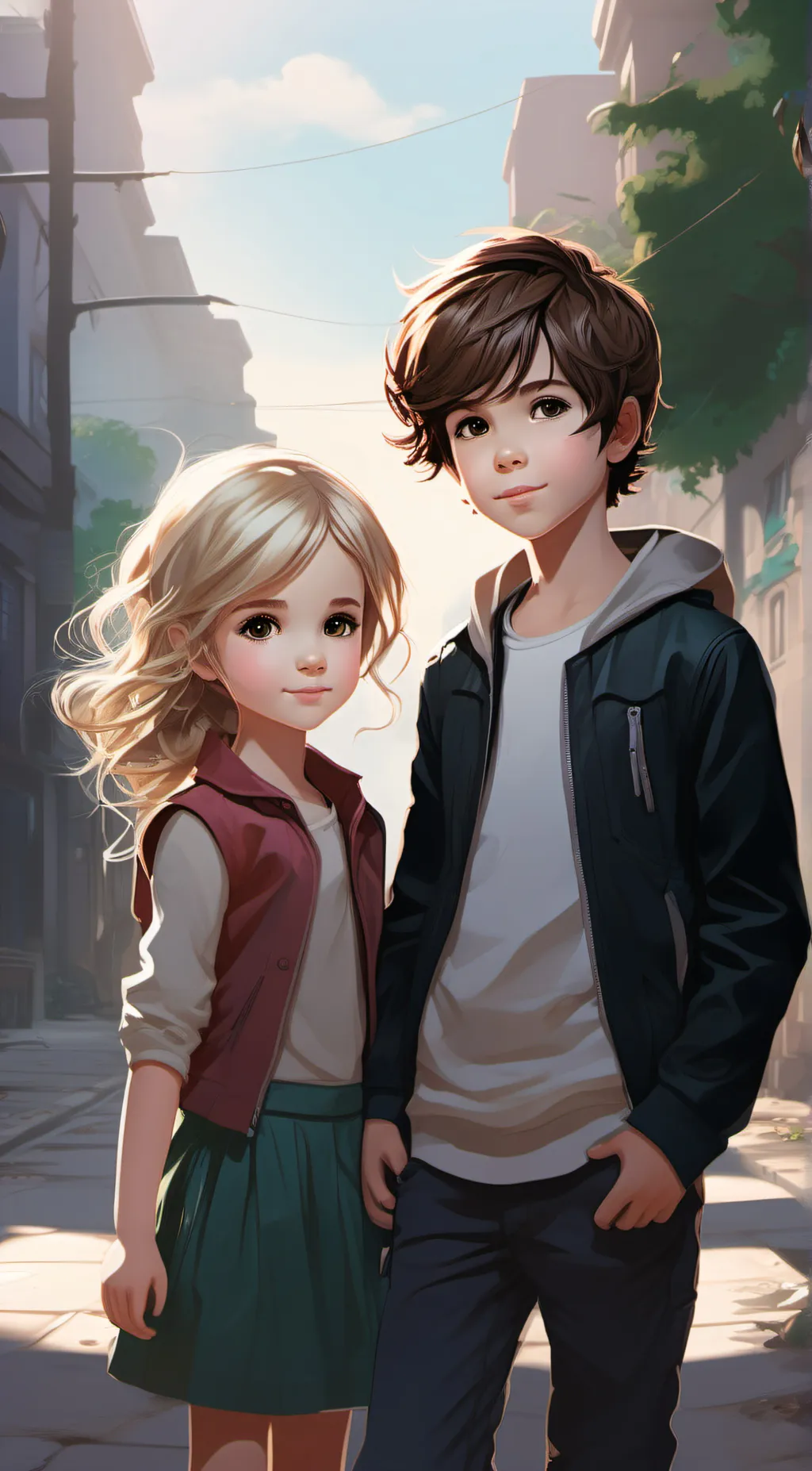 ai character: Percy and Thalia background