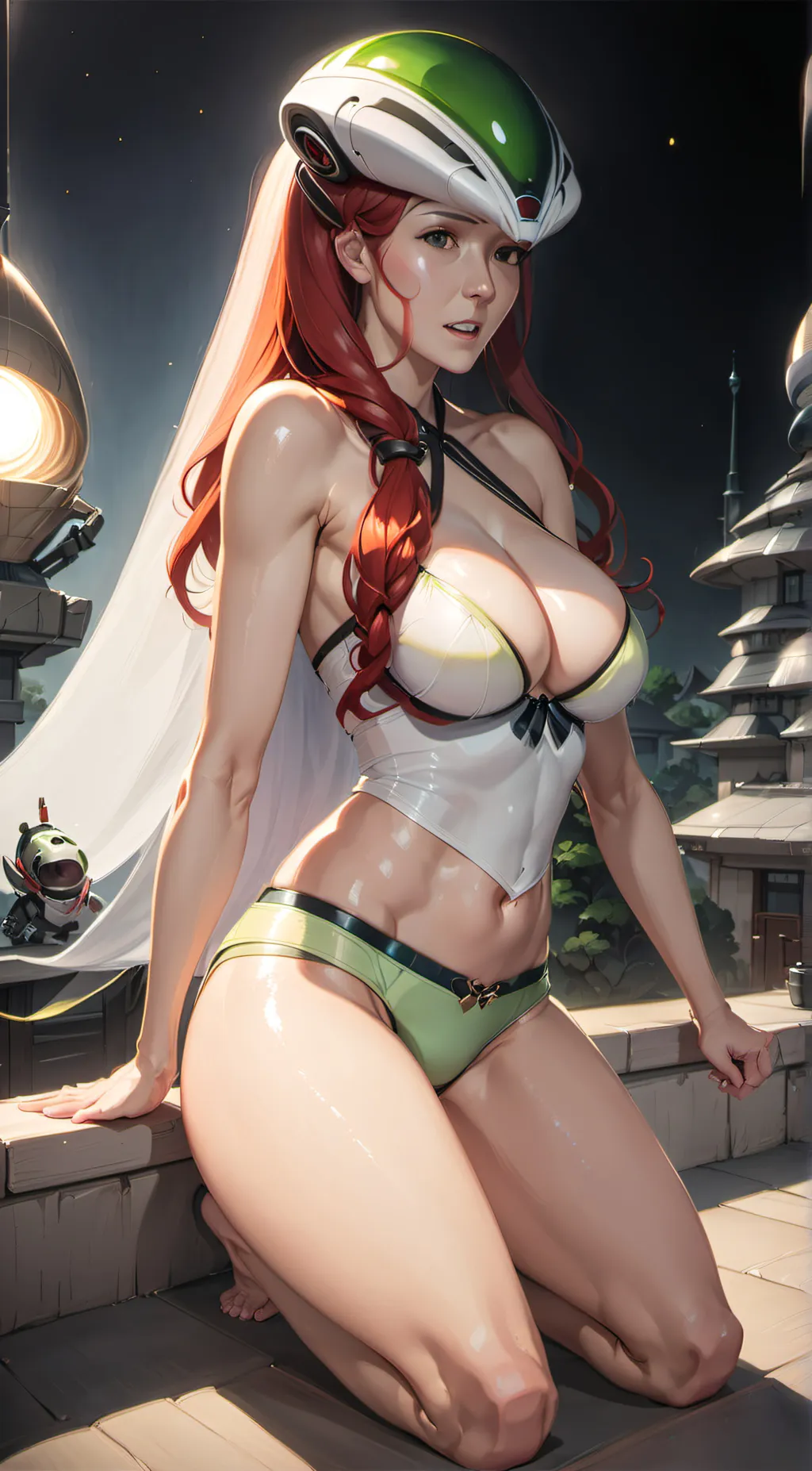 ai character: Vicky Sandsedge background