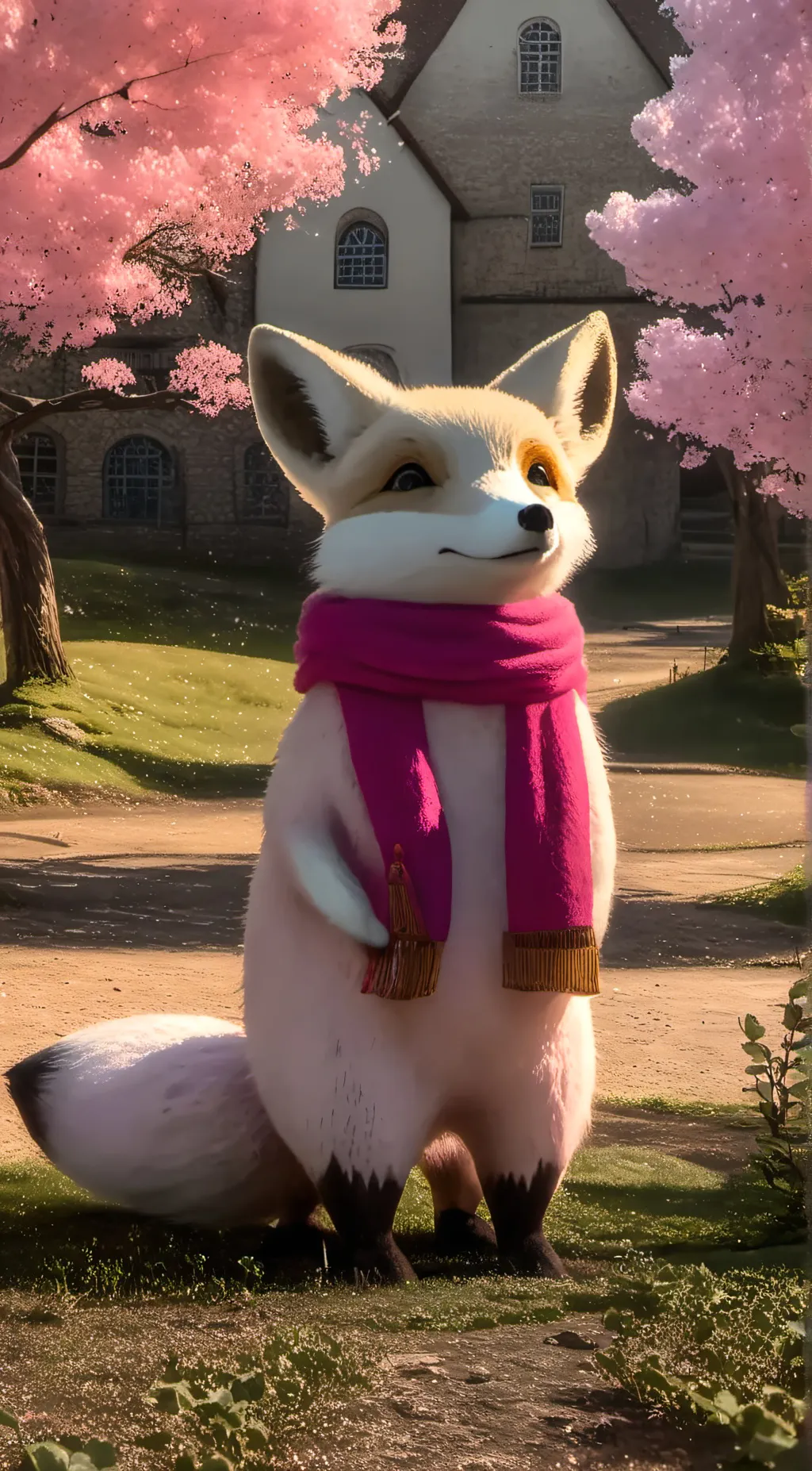 ai character: Cute lil fox background
